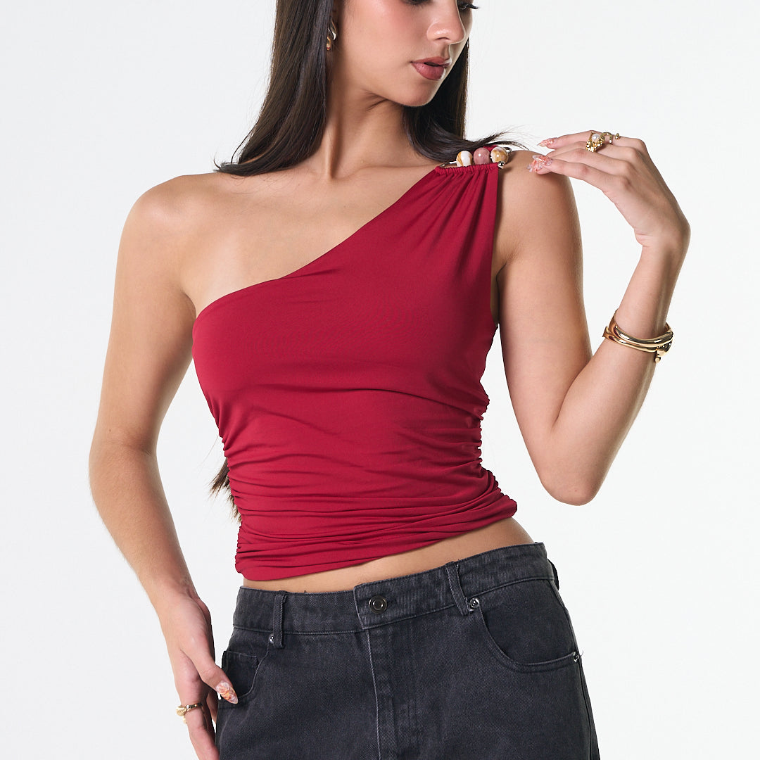 ZENDAYA RED TOP