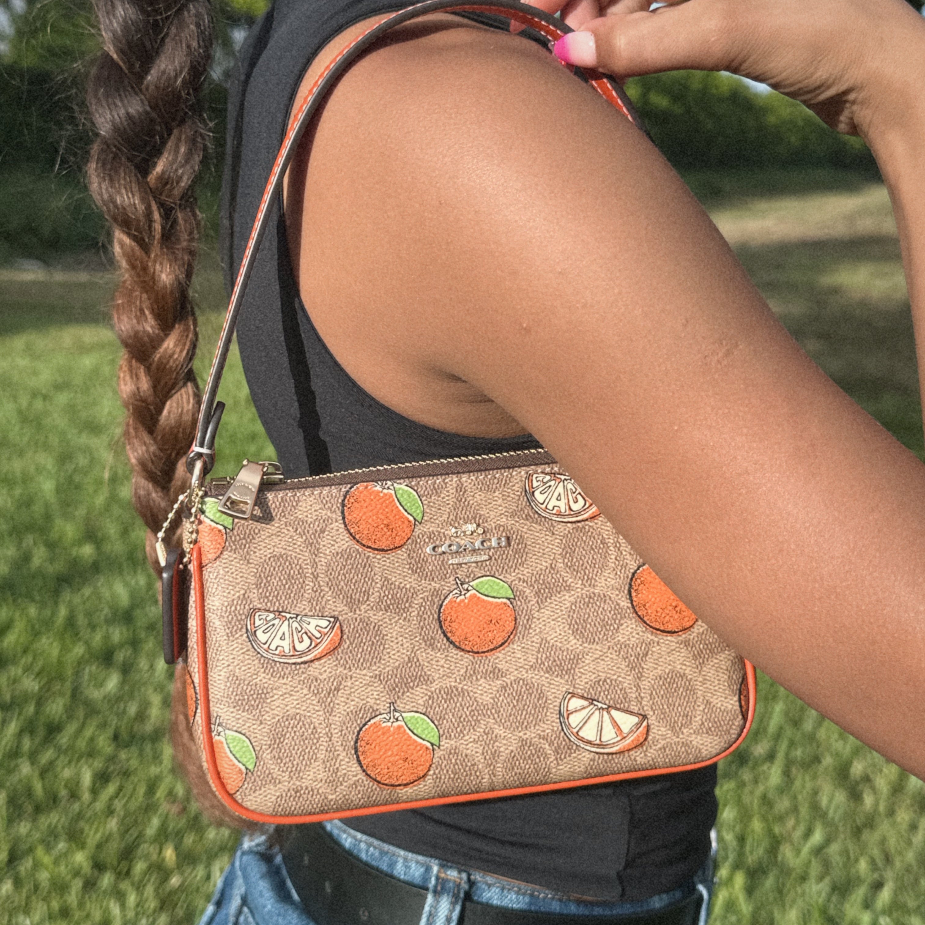 COACH NOLITA 19 ORANGES BAG
