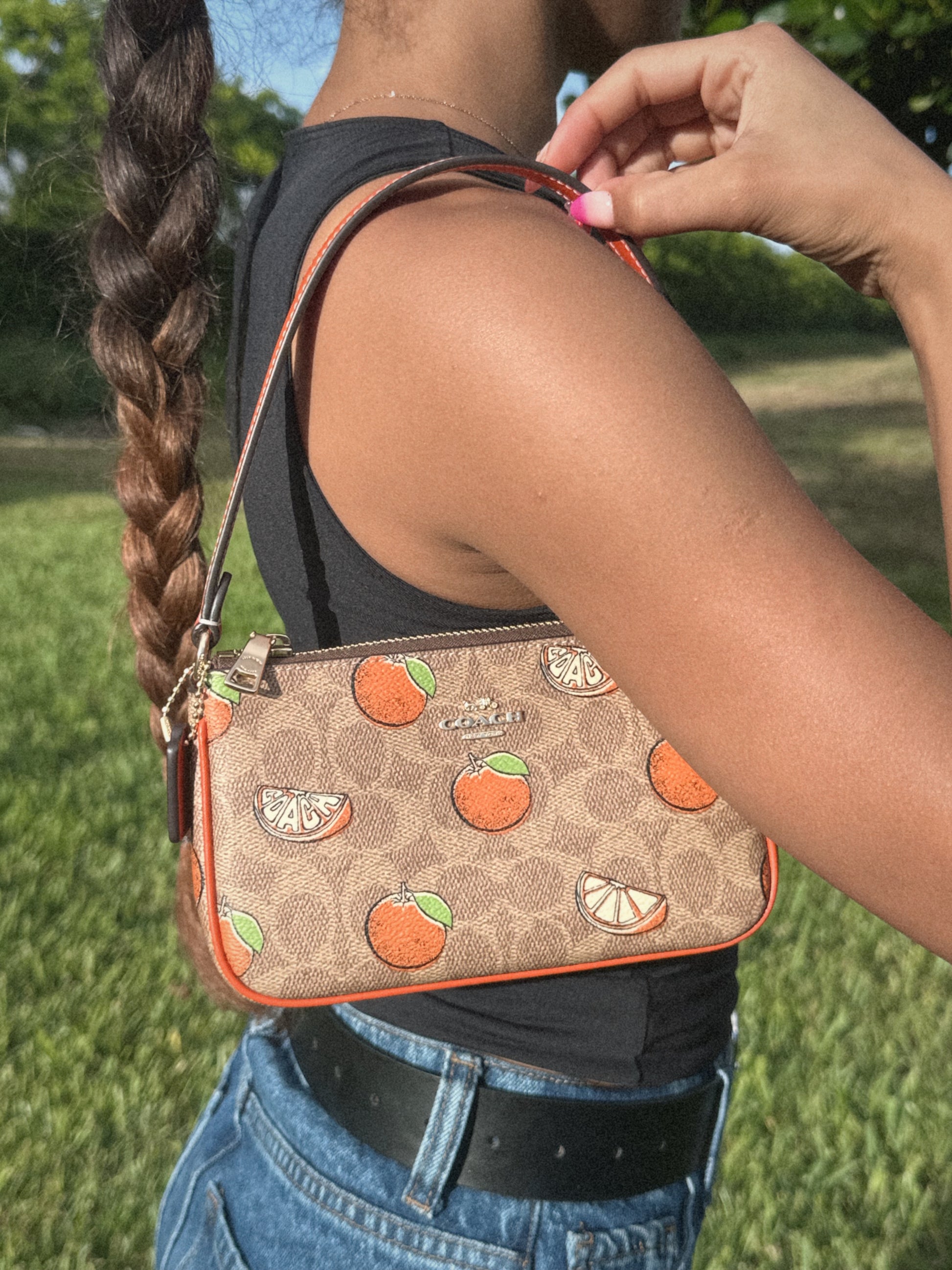 COACH NOLITA 19 ORANGES BAG