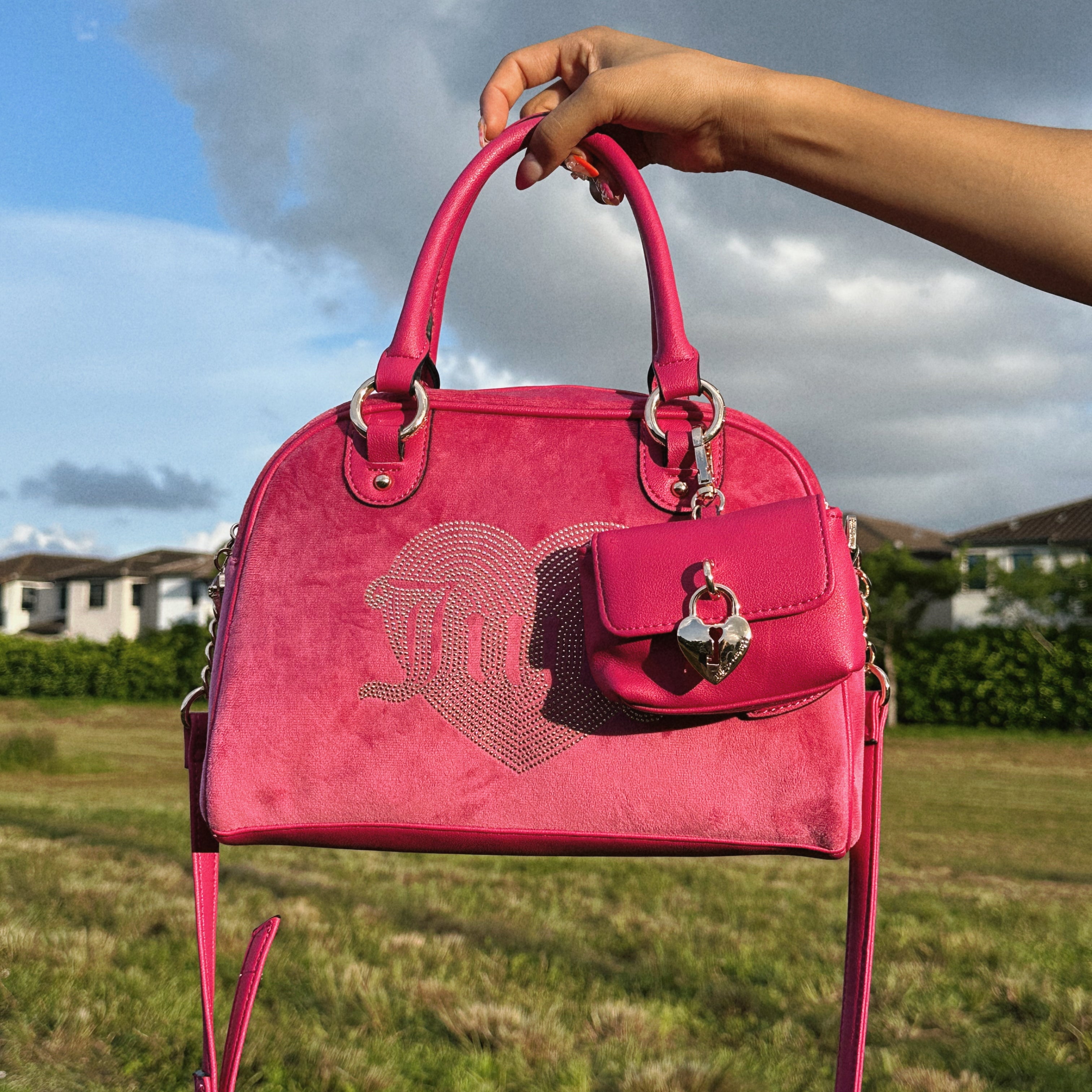 JUICY COUTURE PIN SATCHEL BAG