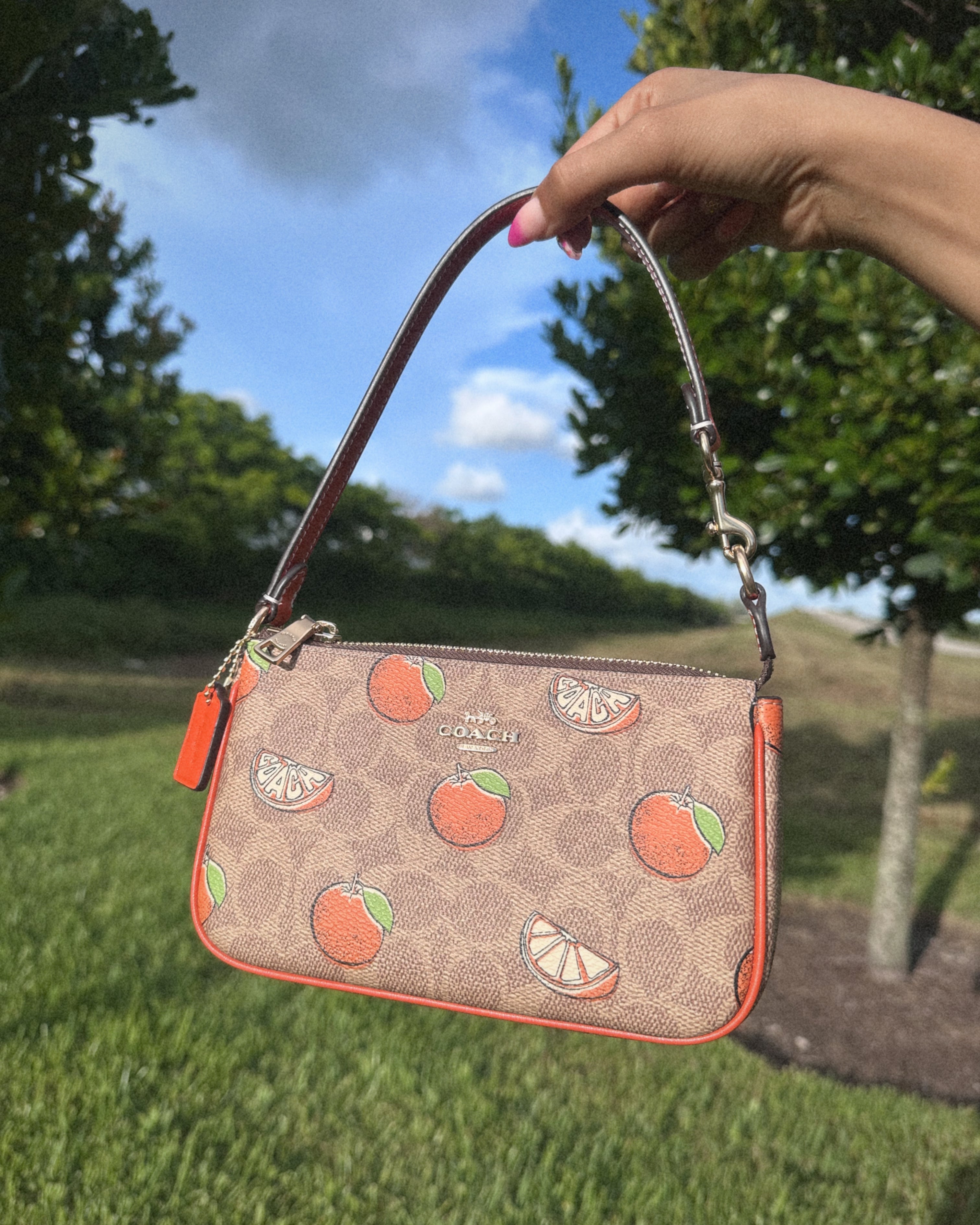 COACH NOLITA 19 ORANGES BAG