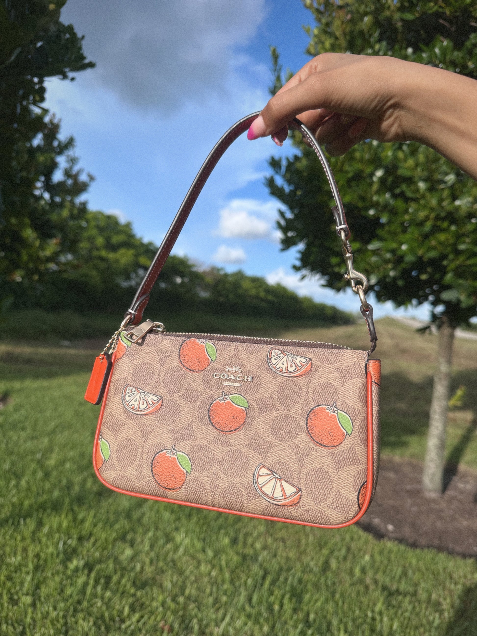 COACH NOLITA 19 ORANGES BAG