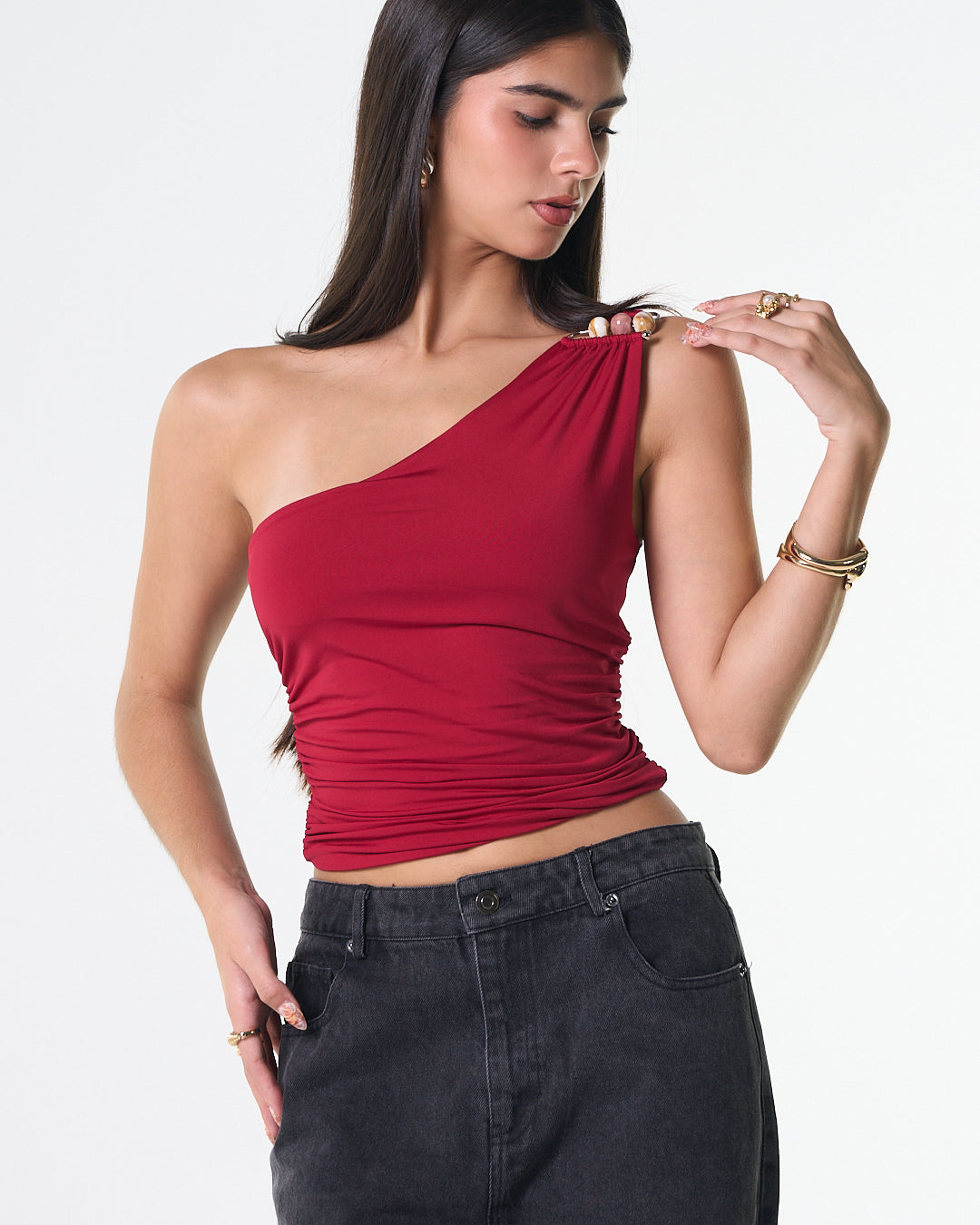 ZENDAYA RED TOP