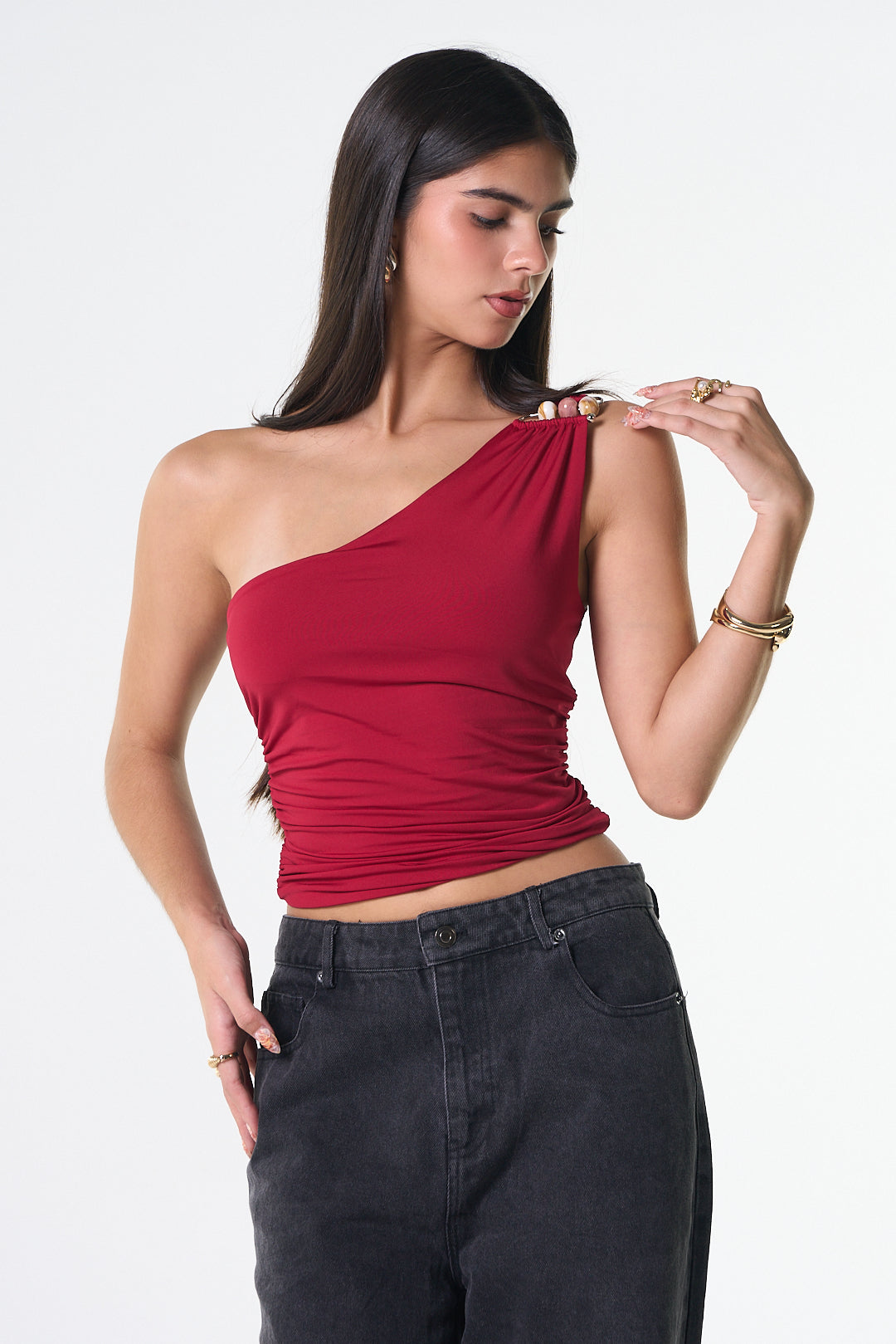 ZENDAYA RED TOP