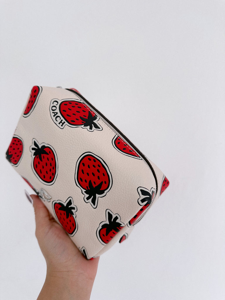 COACH STRAWBERRY MAKEUP BAG