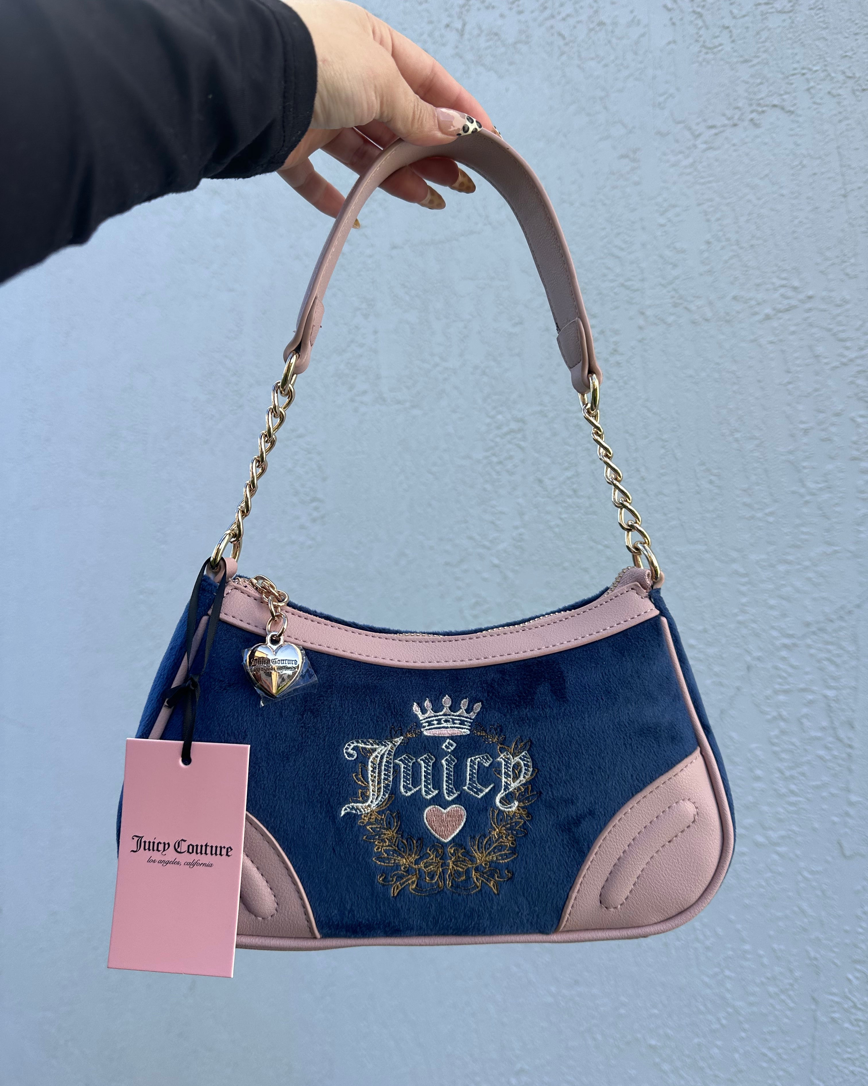 JUICY COUTURE BLUE SHOULDER BAG
