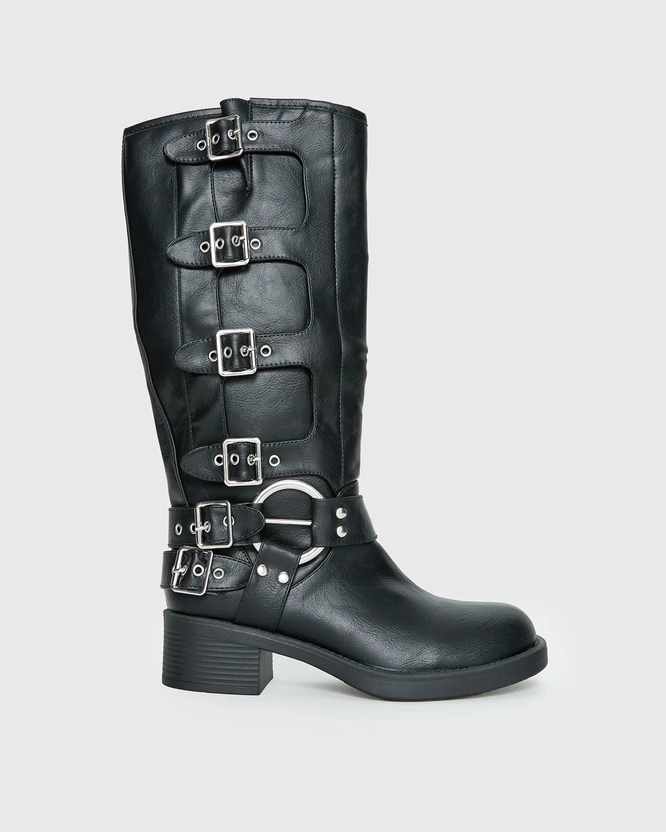 MOTO BLACK BOOTS