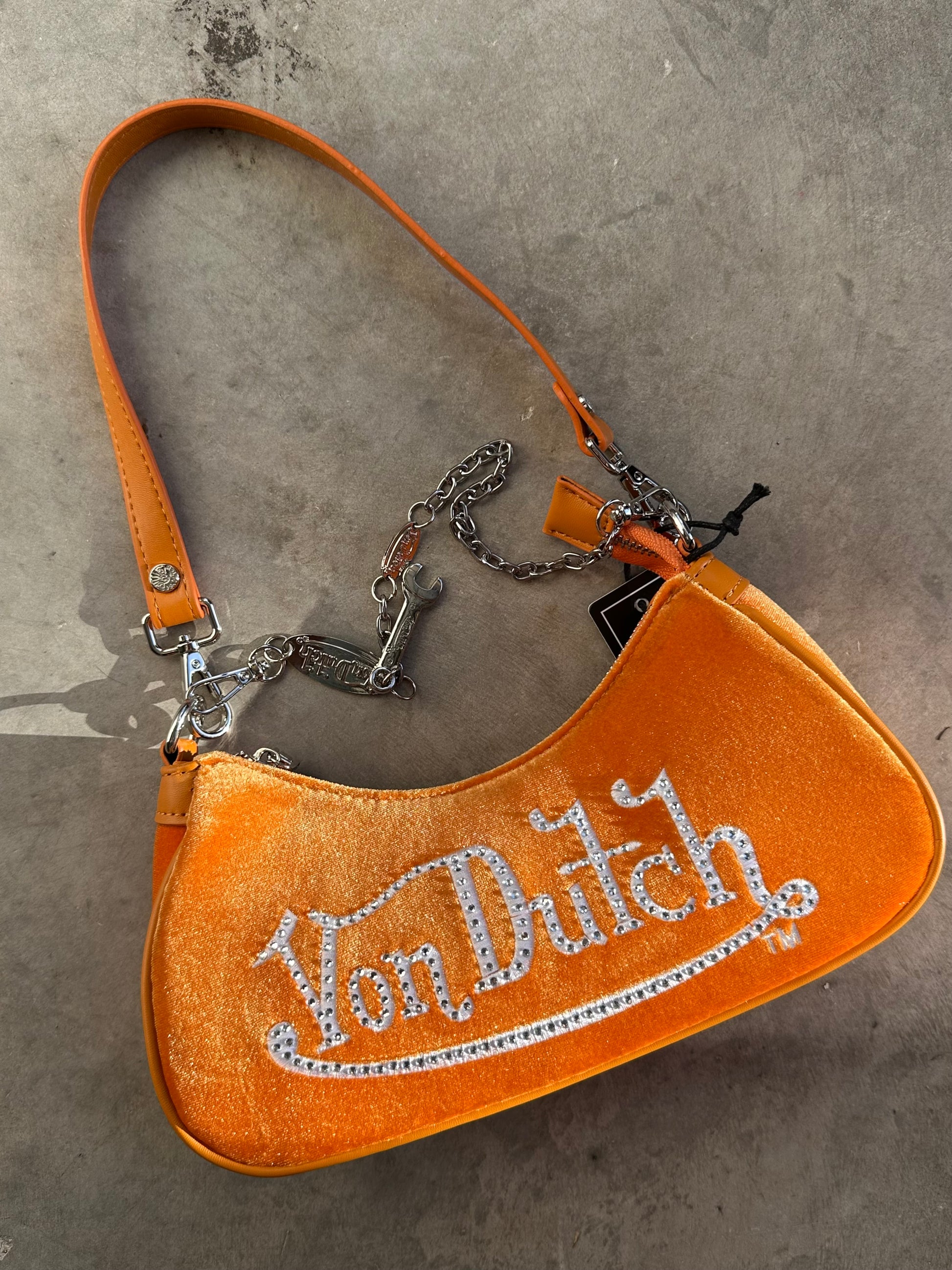 VON DUTCH VELVET BAG
