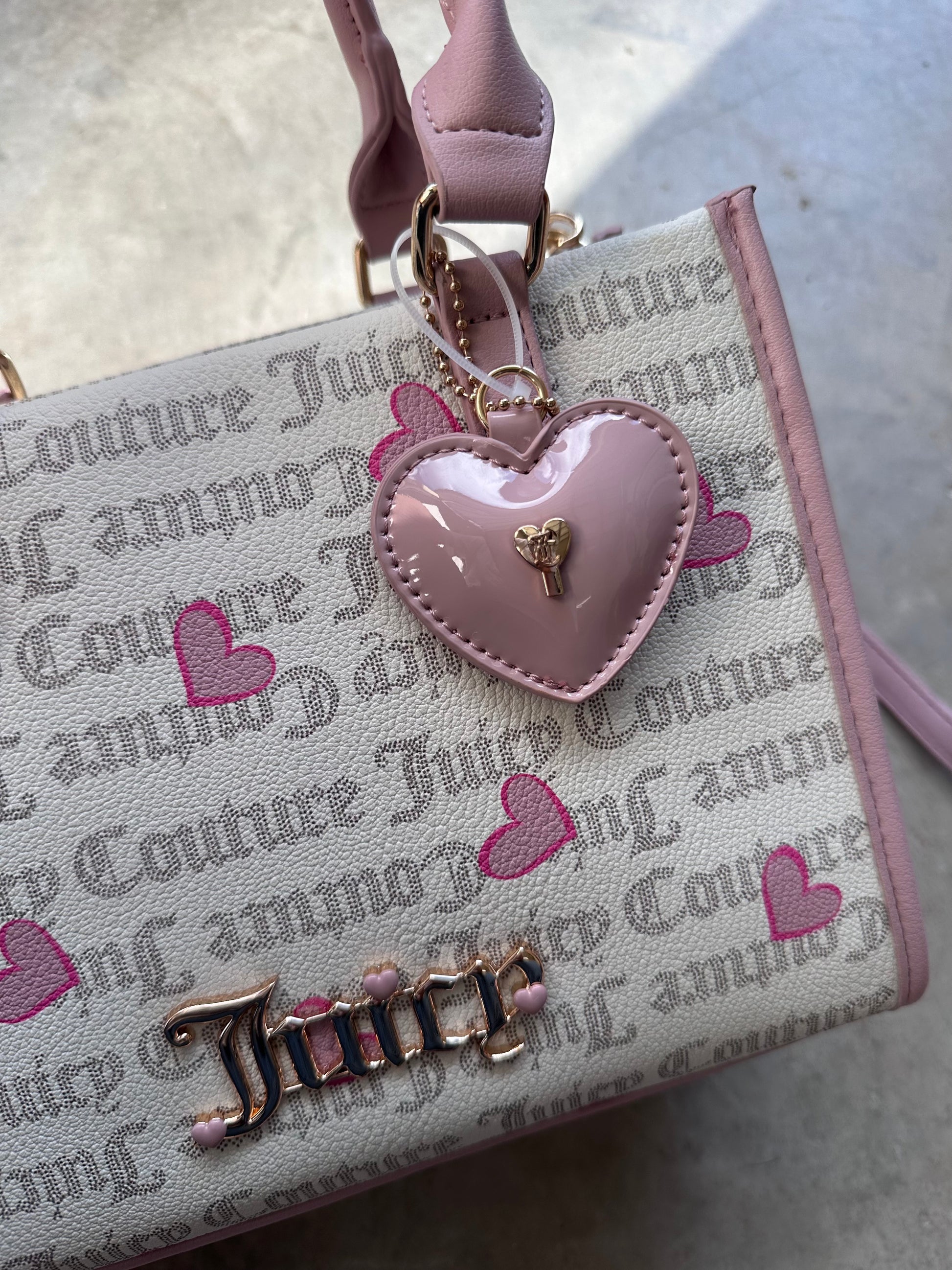 JUICY COUTURE HEARTS MINI TOTE BAG