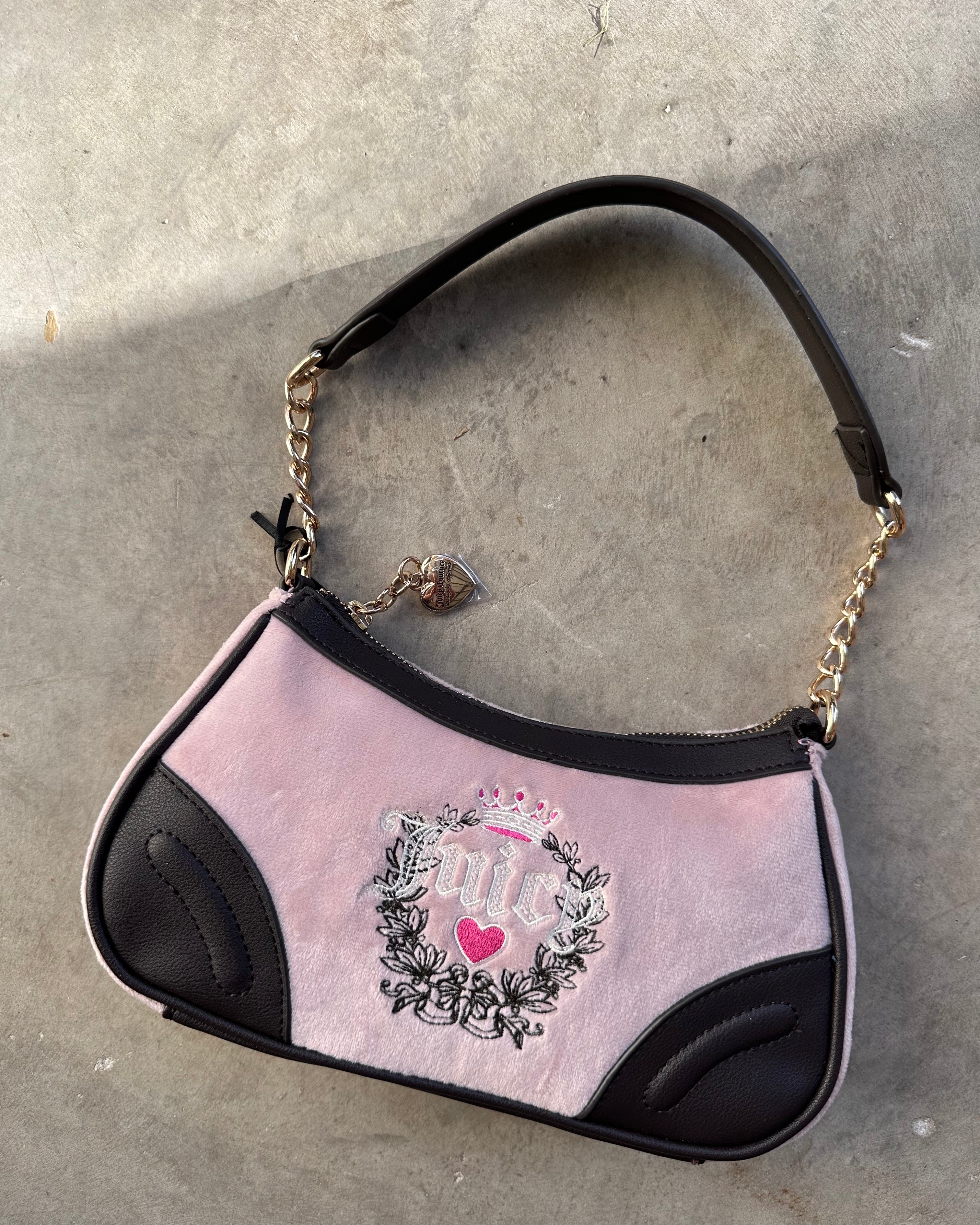 JUICY COUTURE VELVET SHOULDER BAG