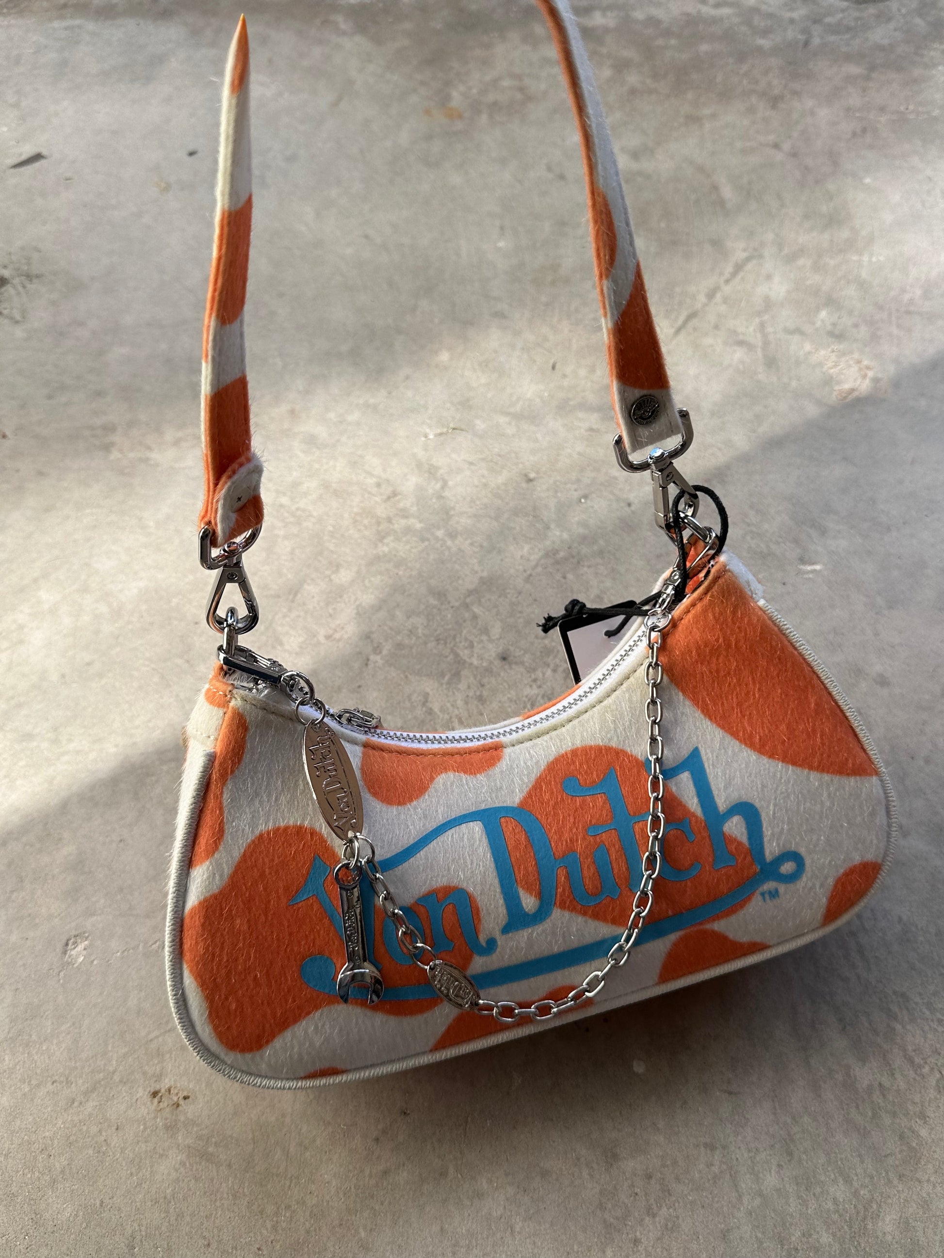 VON DUTCH ORANGE COW BAG