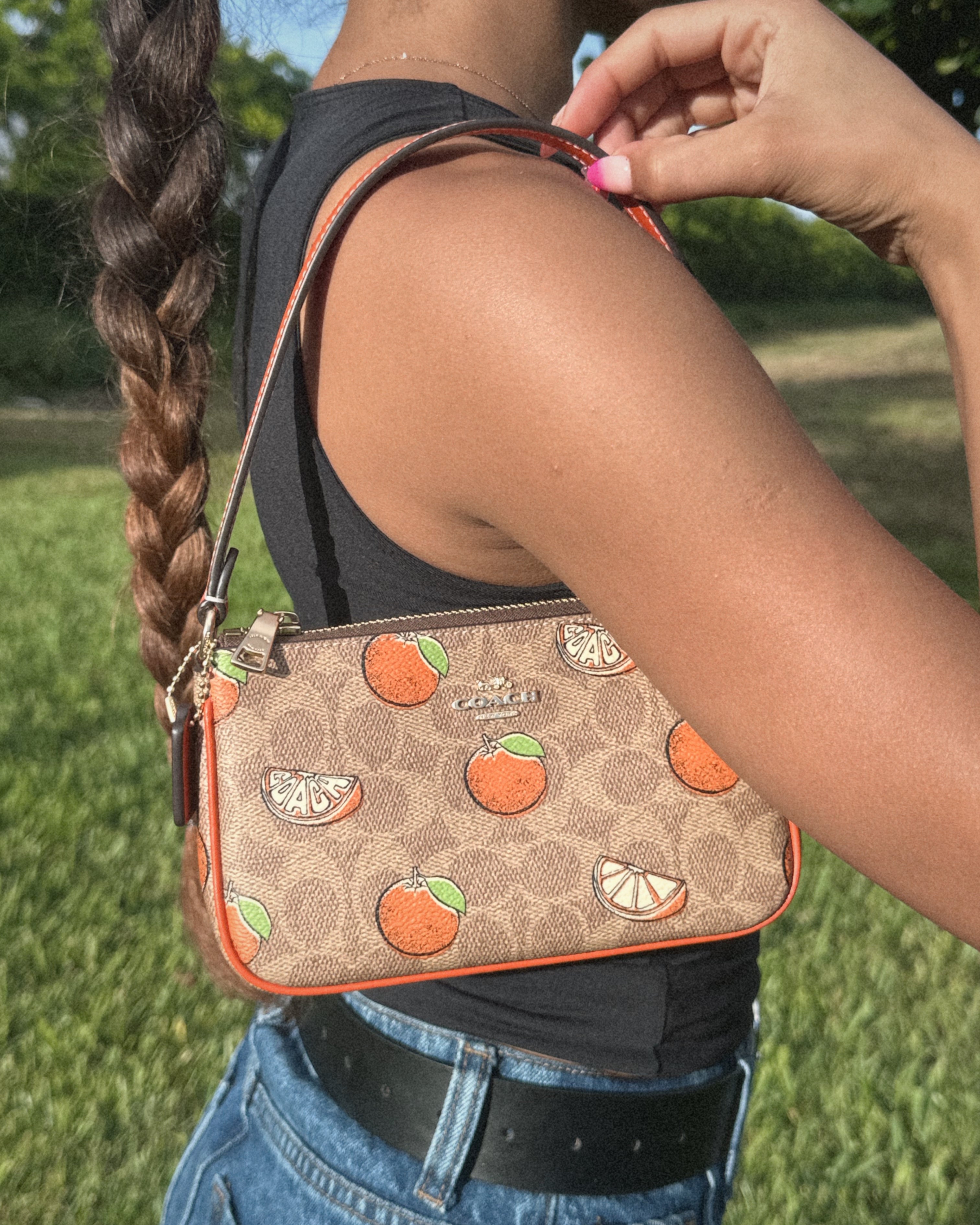 COACH NOLITA 19 ORANGES BAG