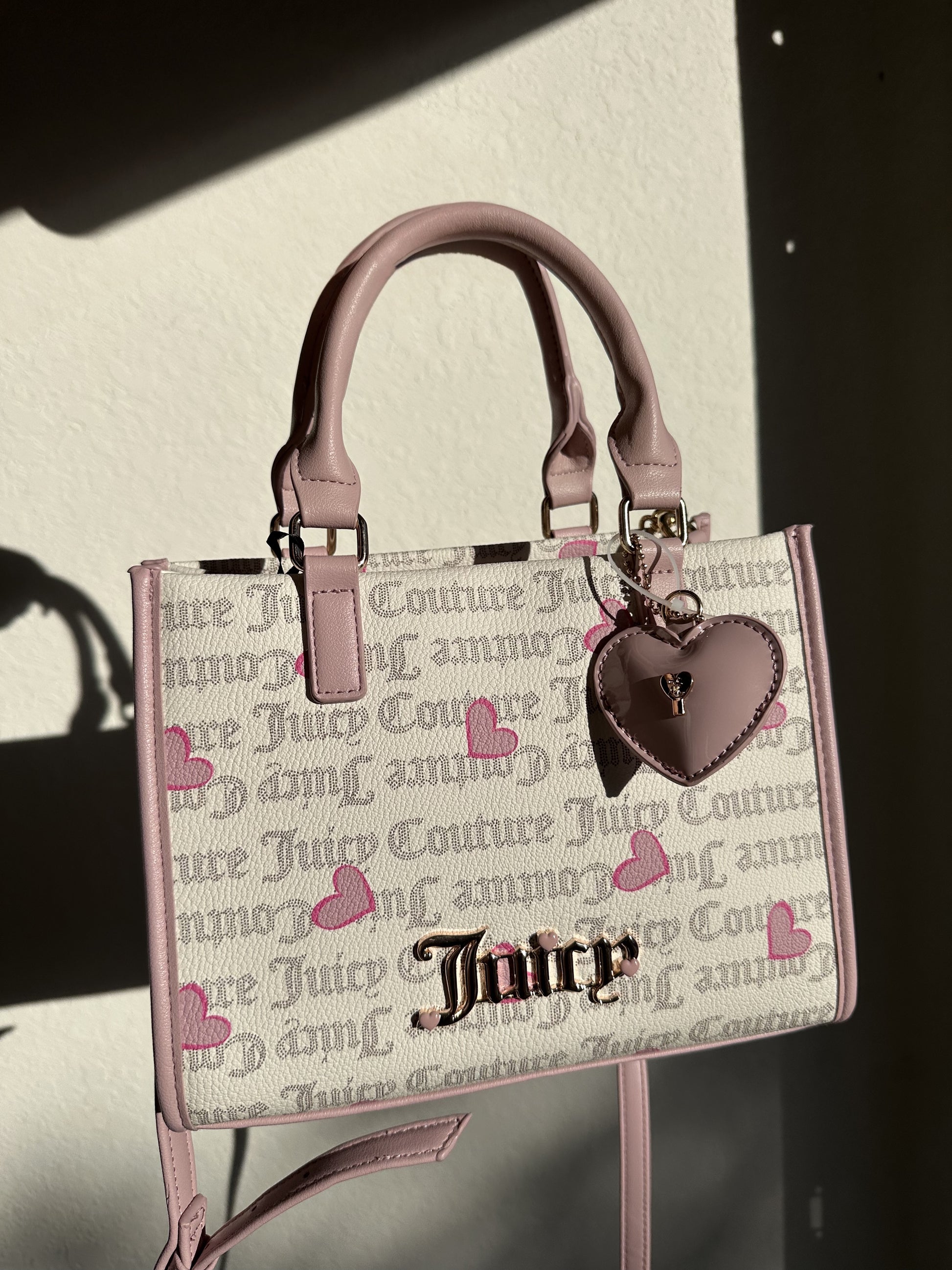 JUICY COUTURE HEARTS MINI TOTE BAG