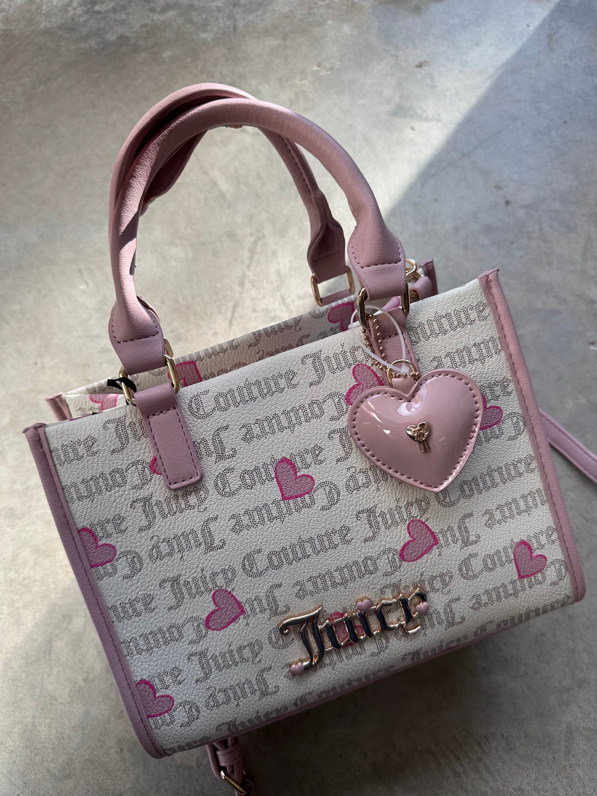 JUICY COUTURE HEARTS MINI TOTE BAG