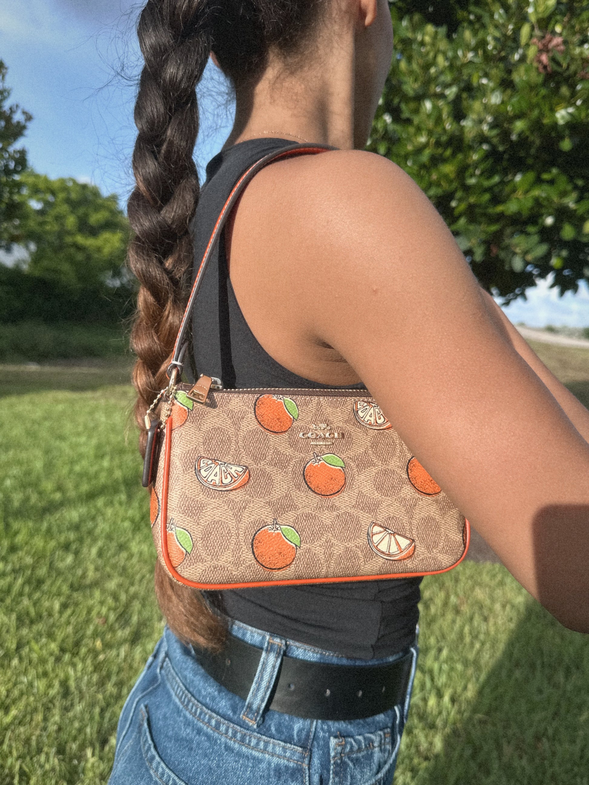 COACH NOLITA 19 ORANGES BAG