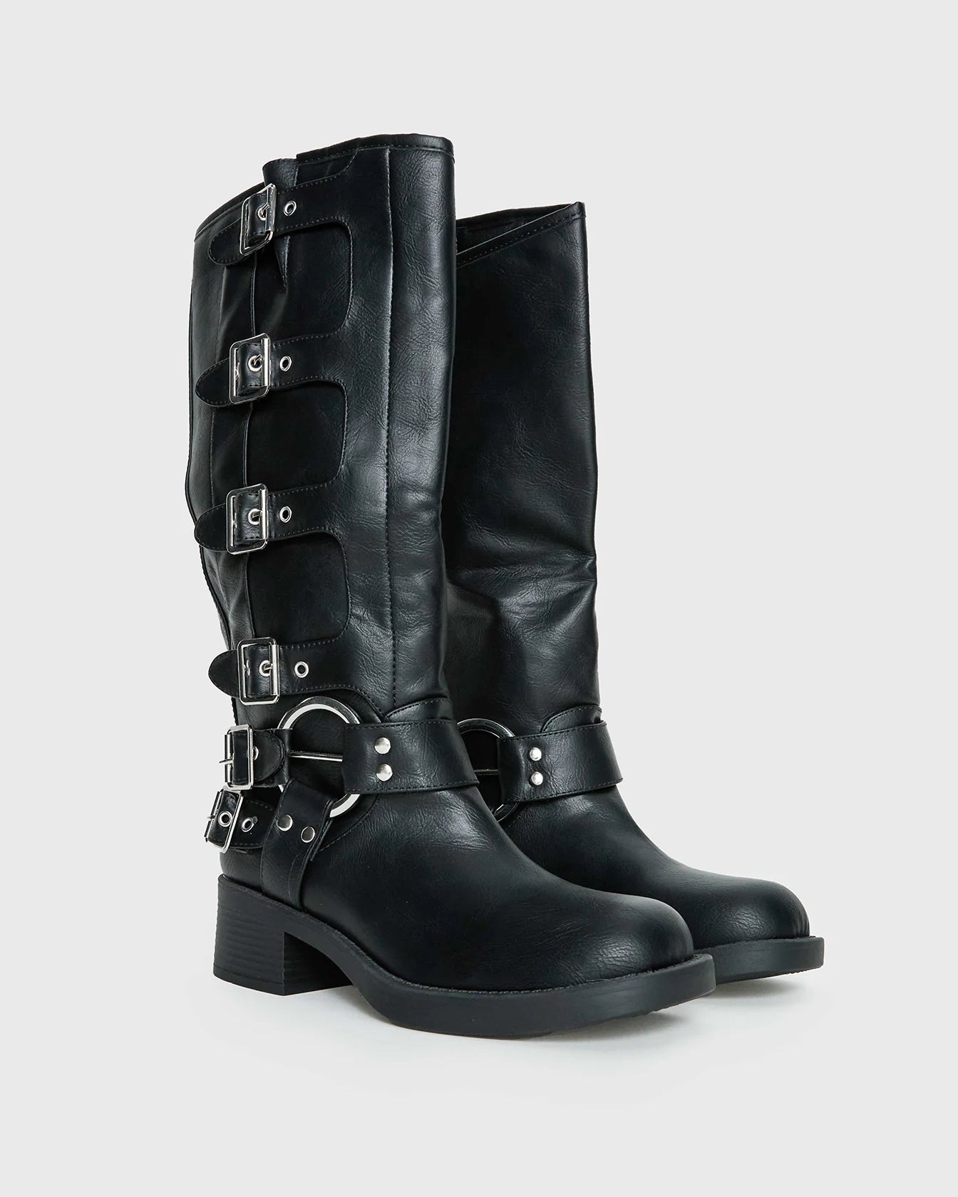 MOTO BLACK BOOTS