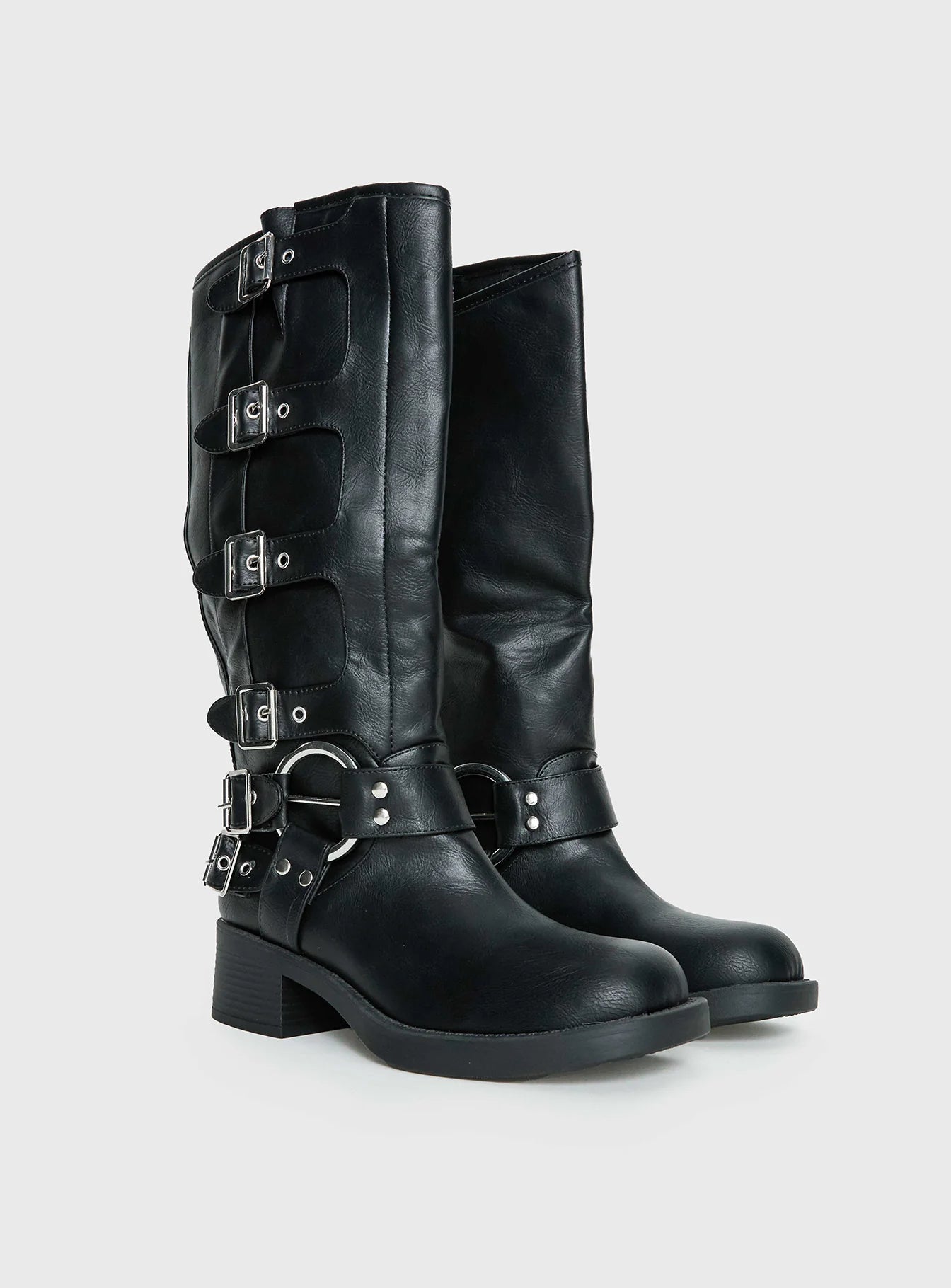 MOTO BLACK BOOTS