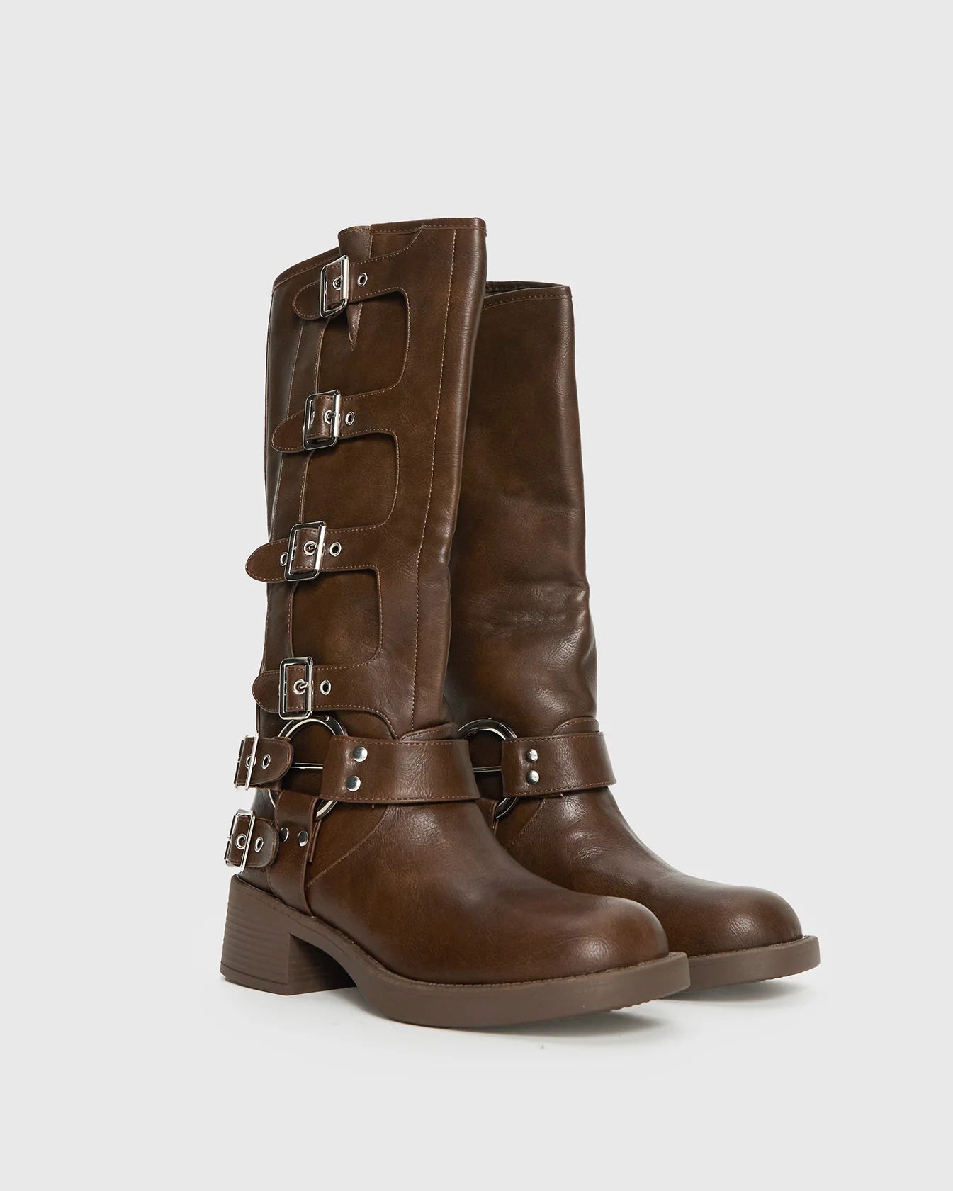 MOTO BROWN BOOTS