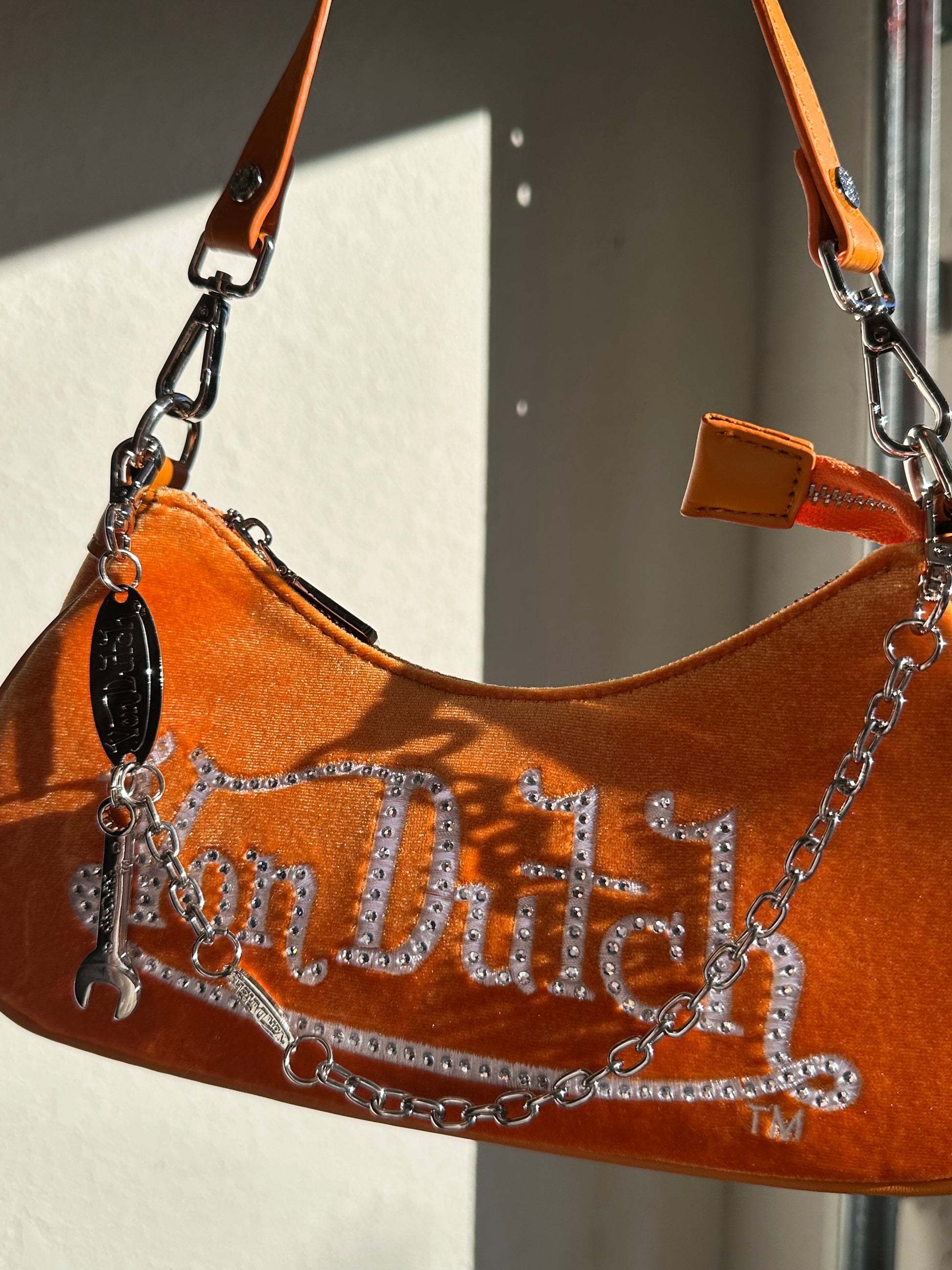 VON DUTCH VELVET BAG