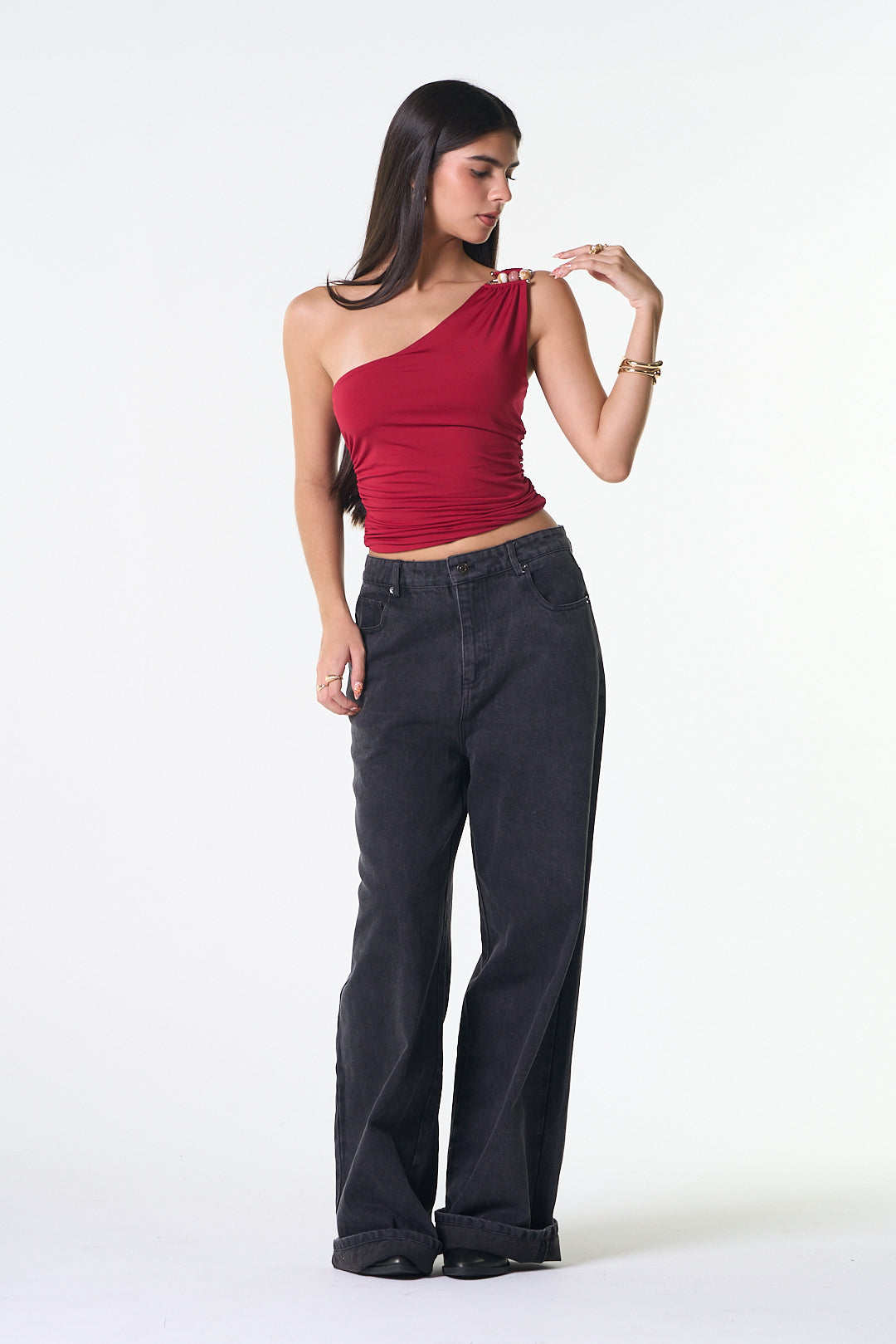 ZENDAYA RED TOP