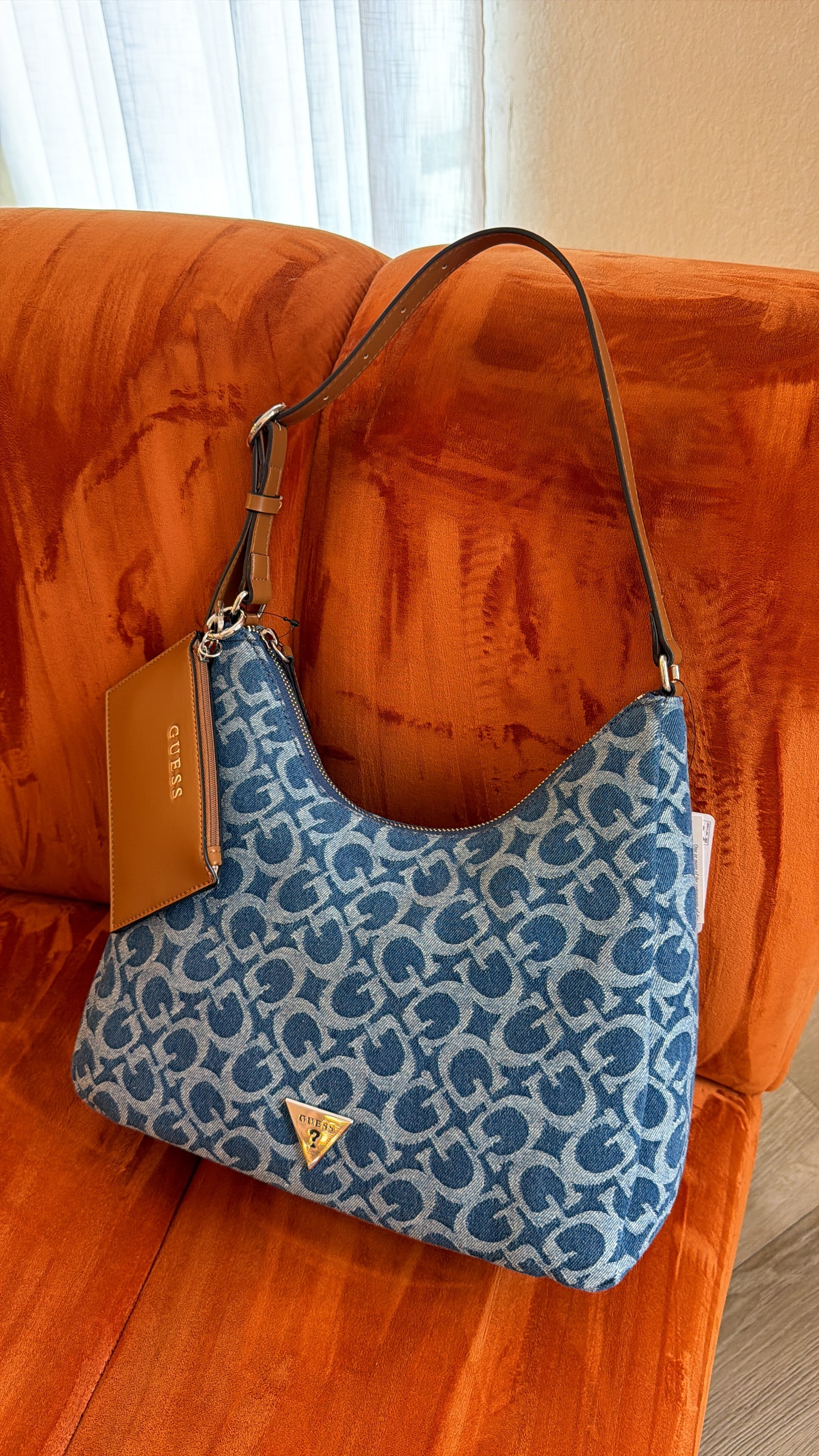 GUESS DENIM HOBO BAG