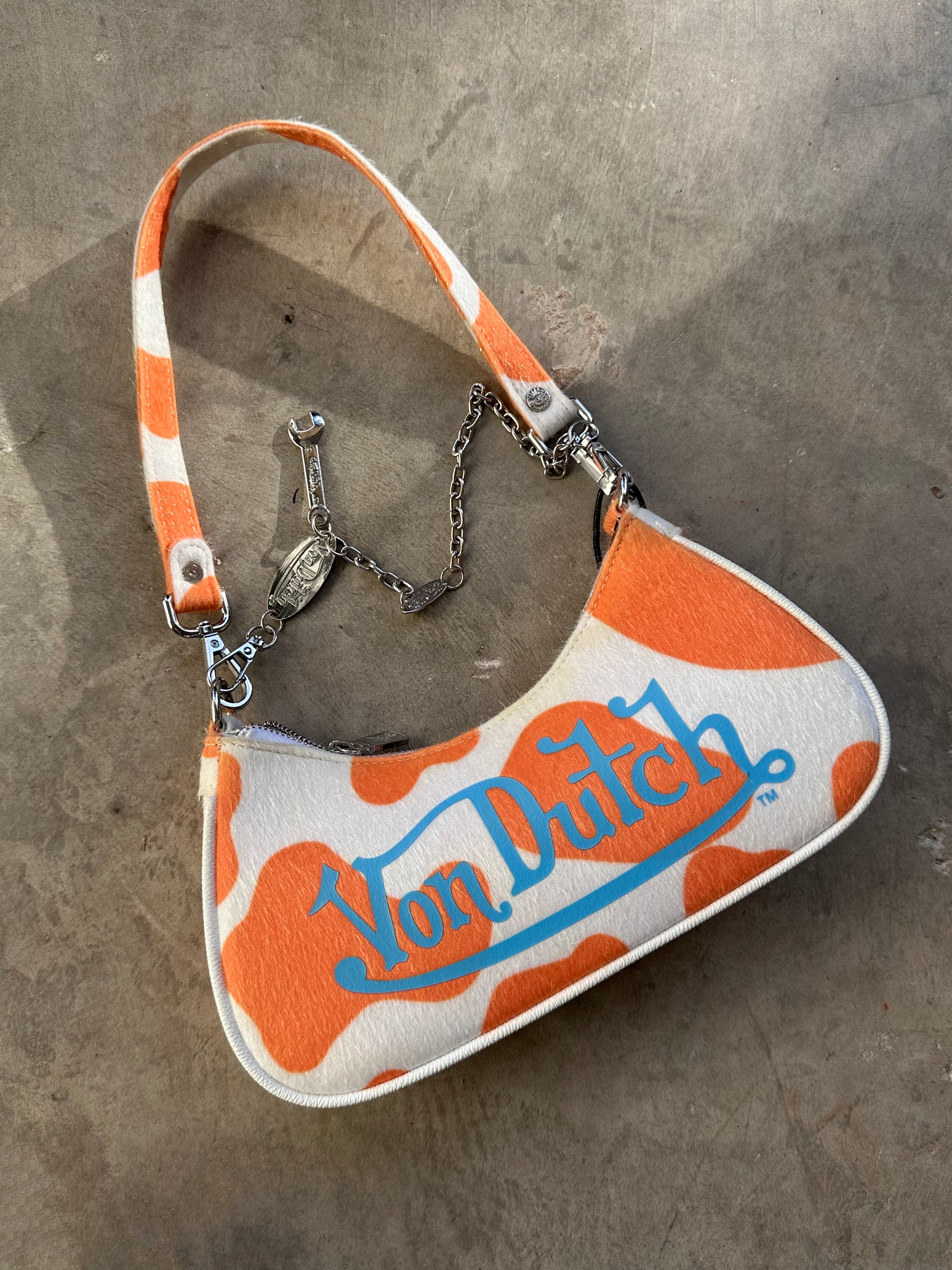 VON DUTCH ORANGE COW BAG