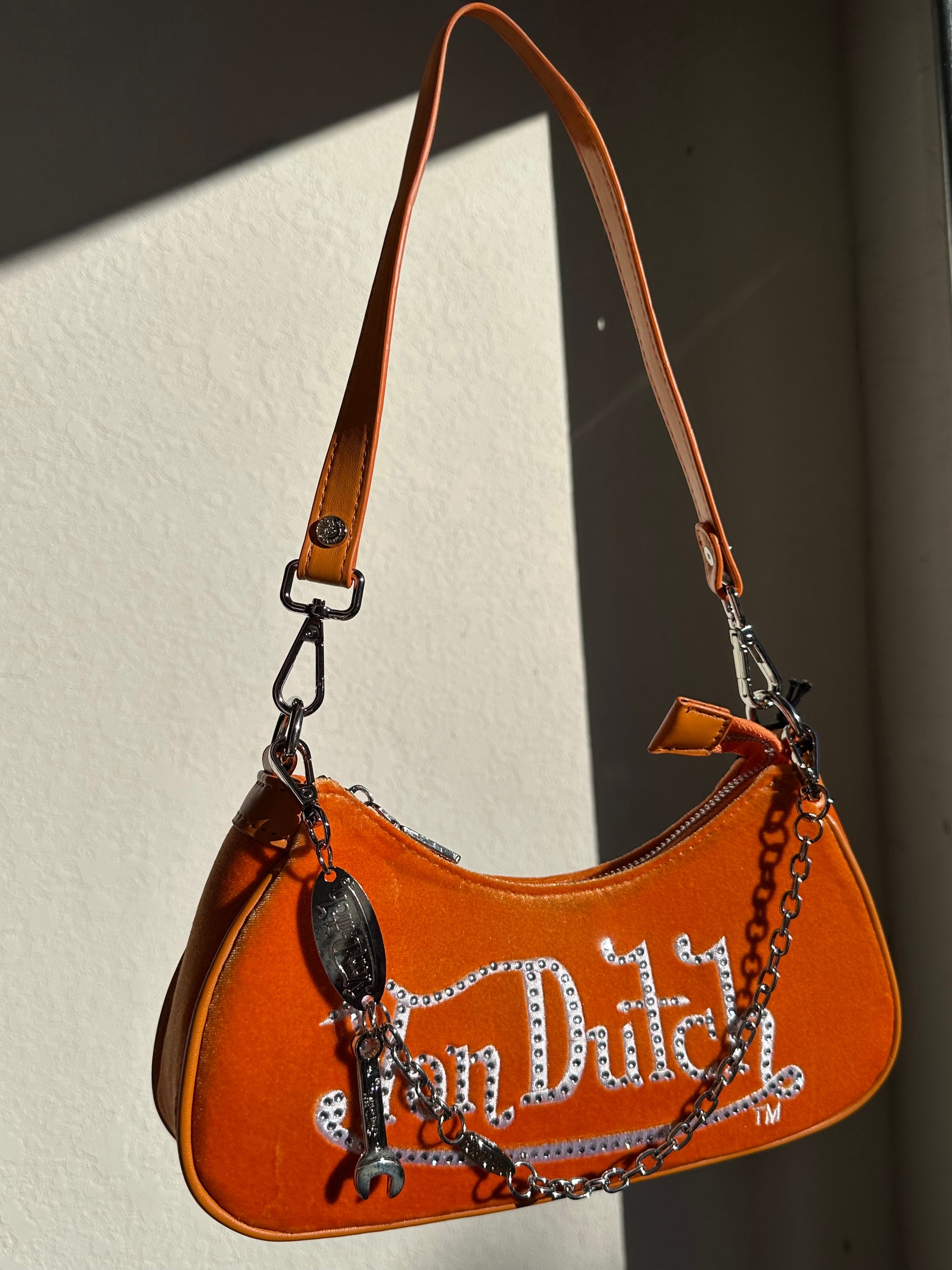 VON DUTCH VELVET BAG