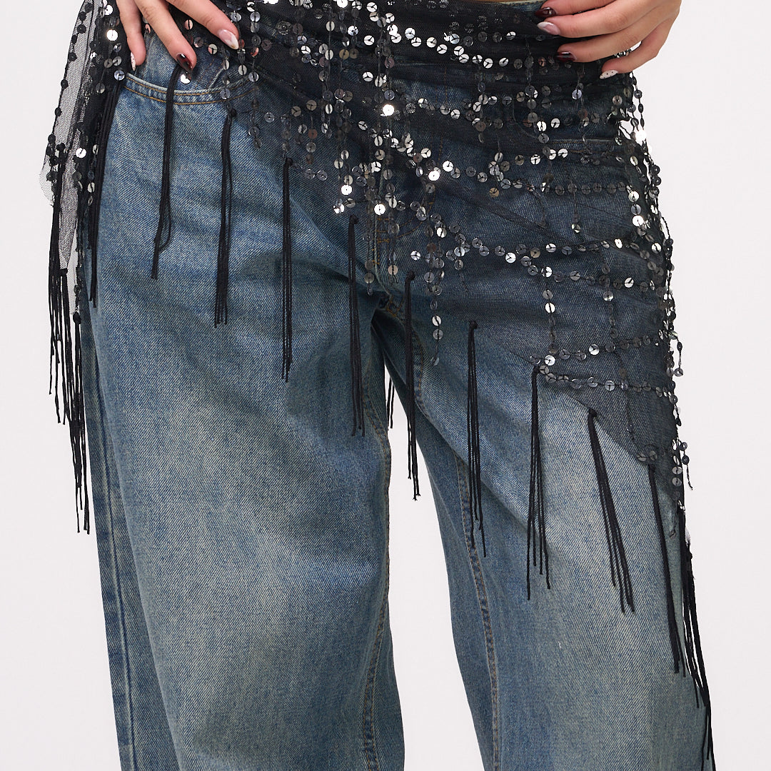SEQUIN  BODY SCARF