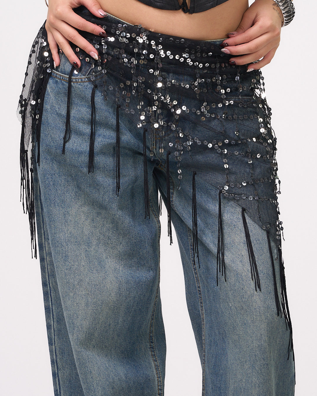 SEQUIN  BODY SCARF