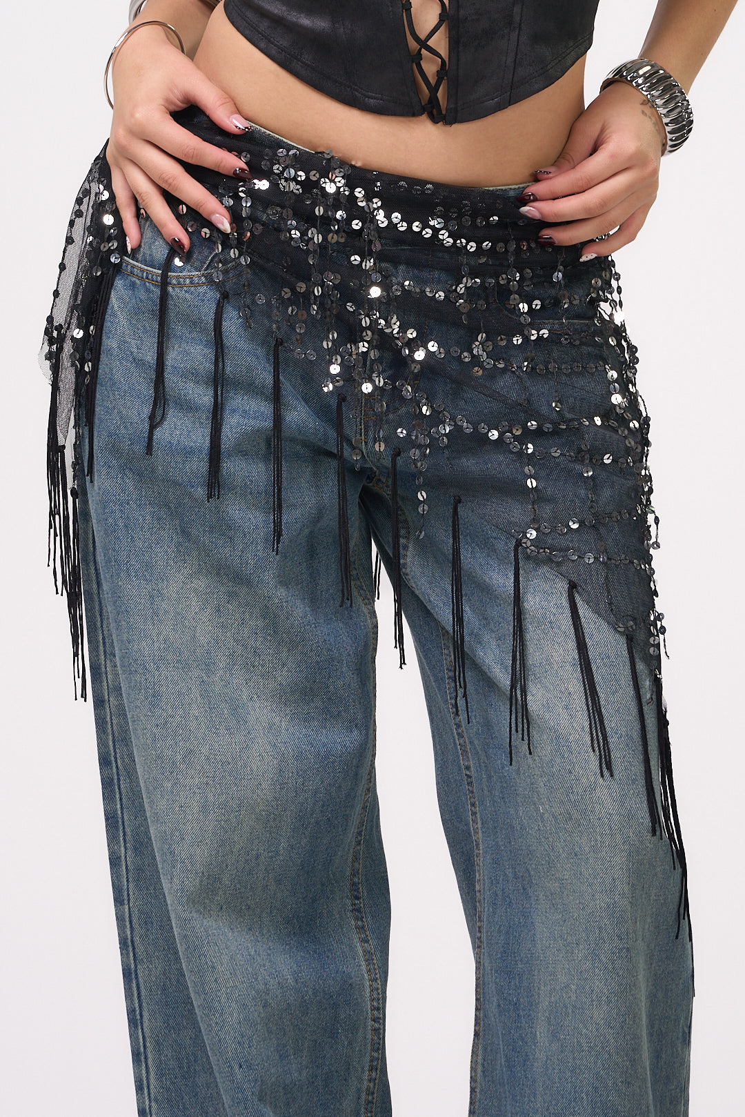SEQUIN  BODY SCARF