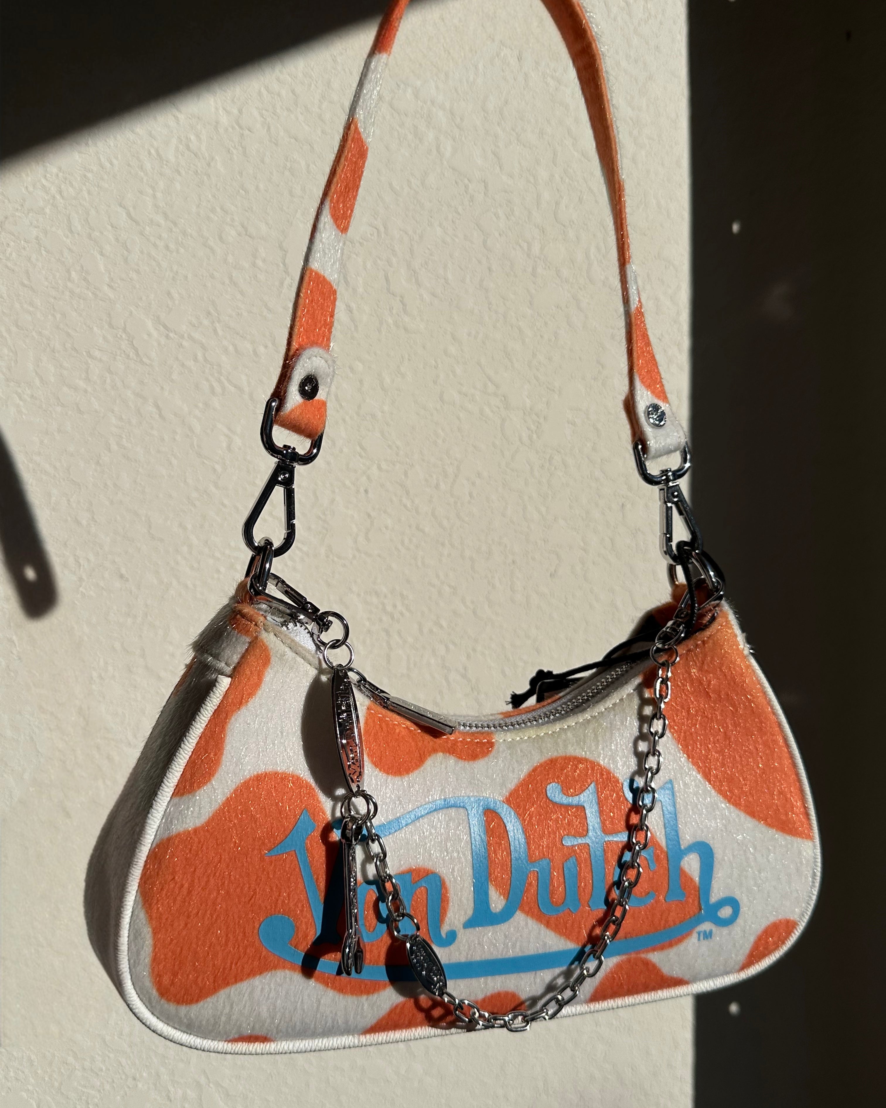 VON DUTCH ORANGE COW BAG