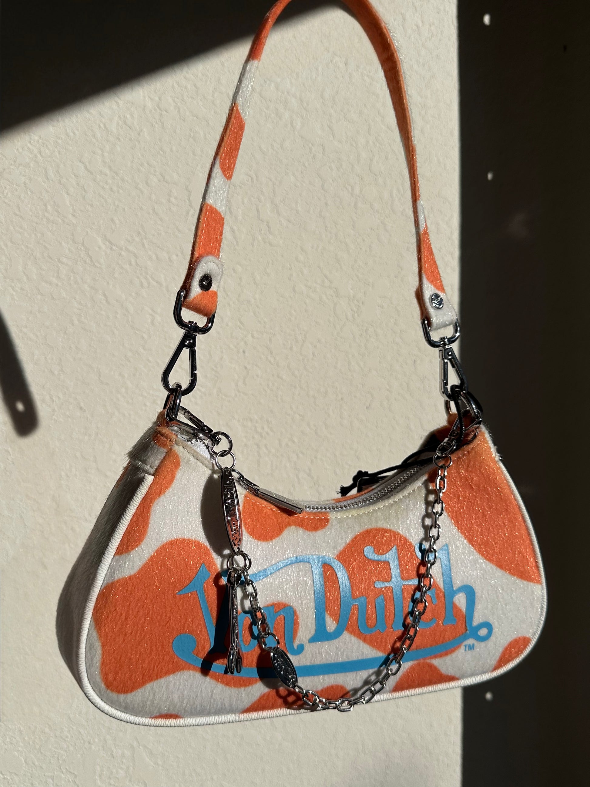 VON DUTCH ORANGE COW BAG