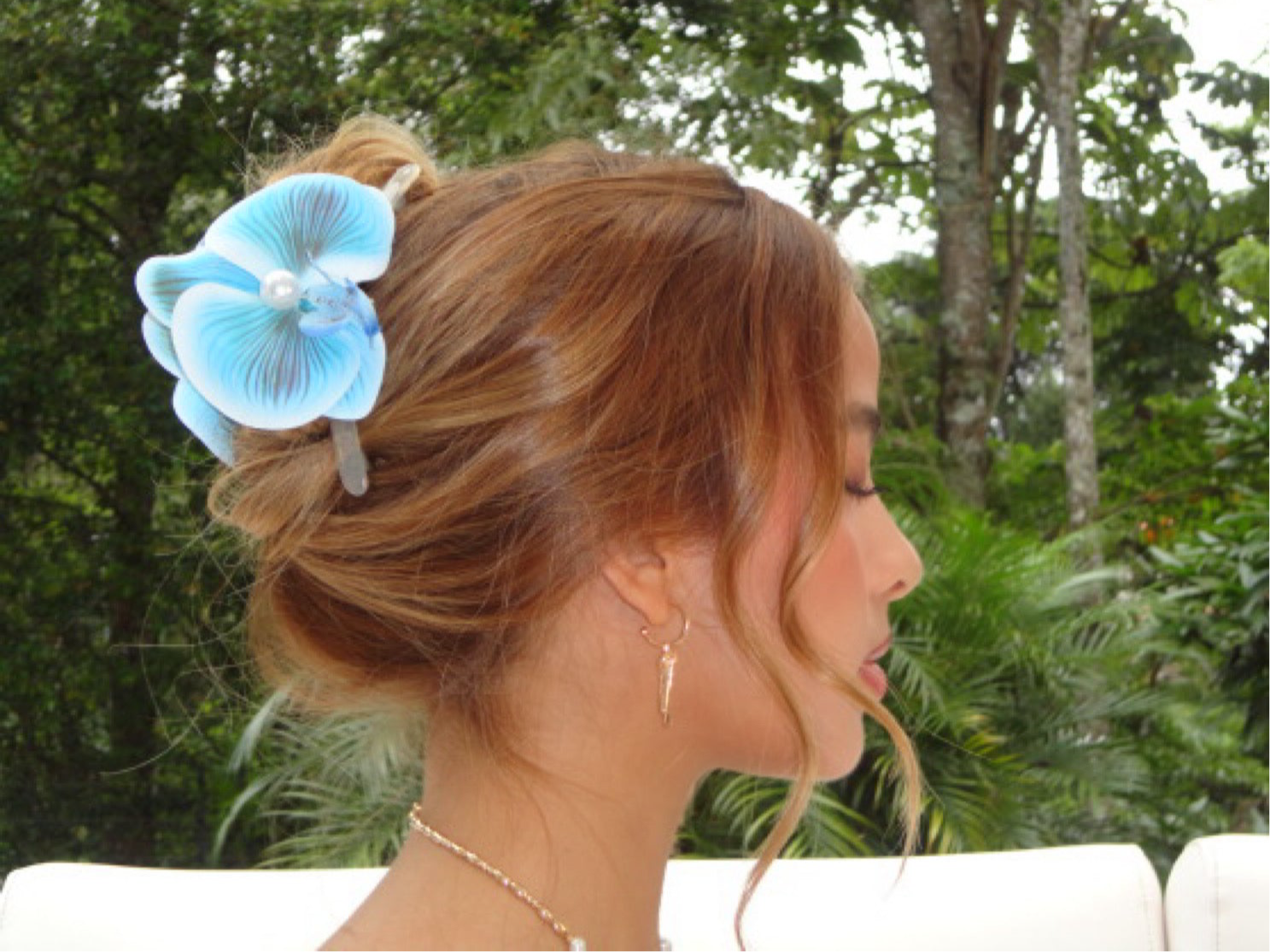 Flower hair clip