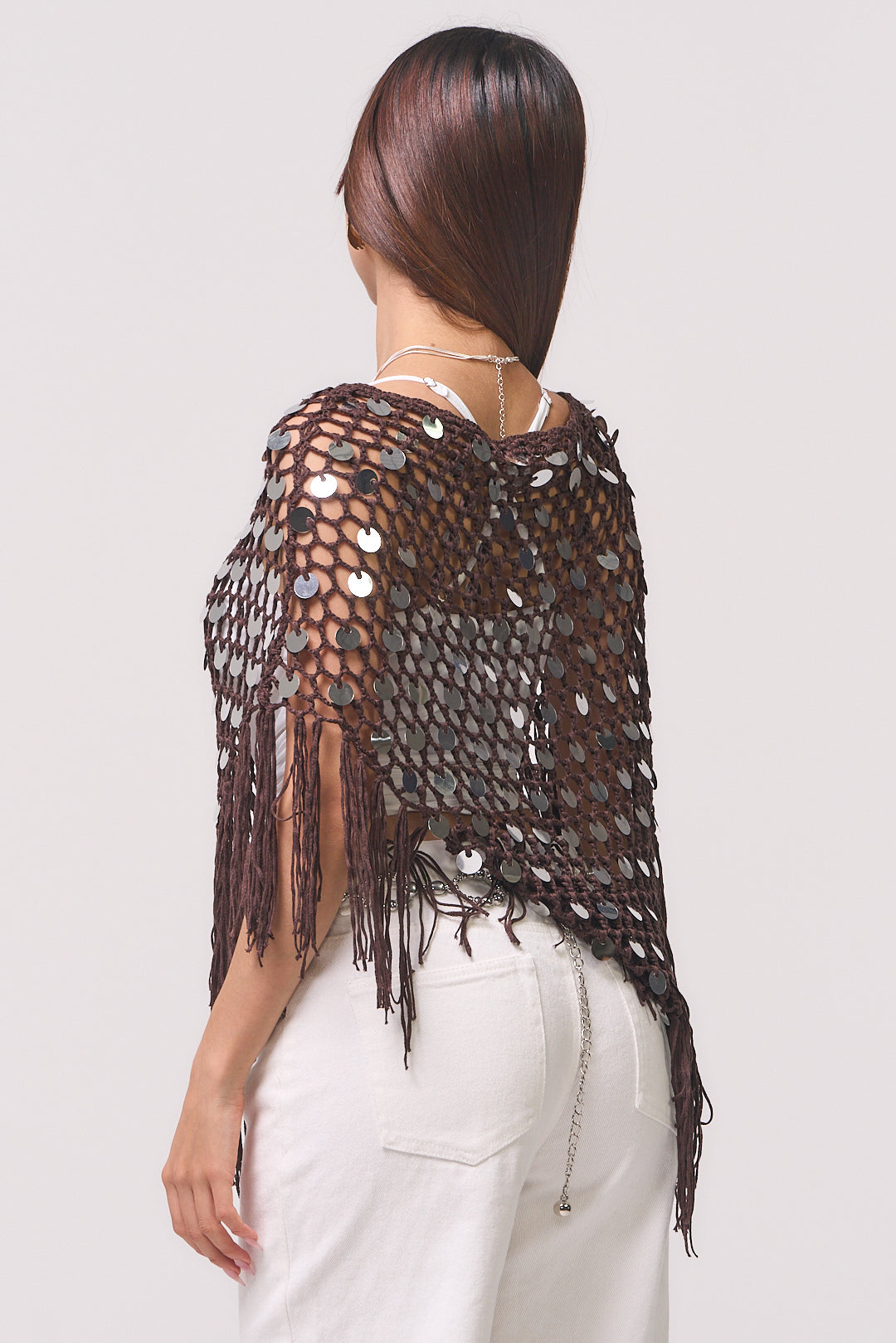 MAKI BROWN PONCHO