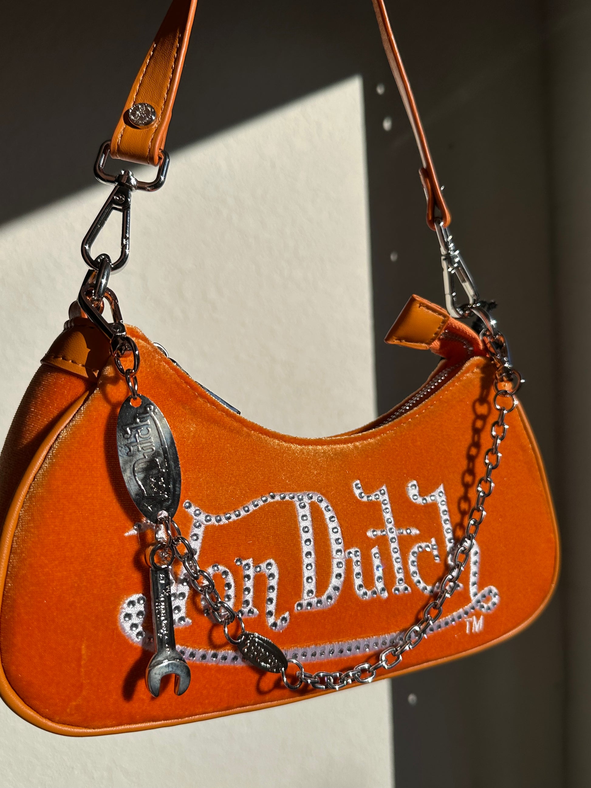 VON DUTCH VELVET BAG