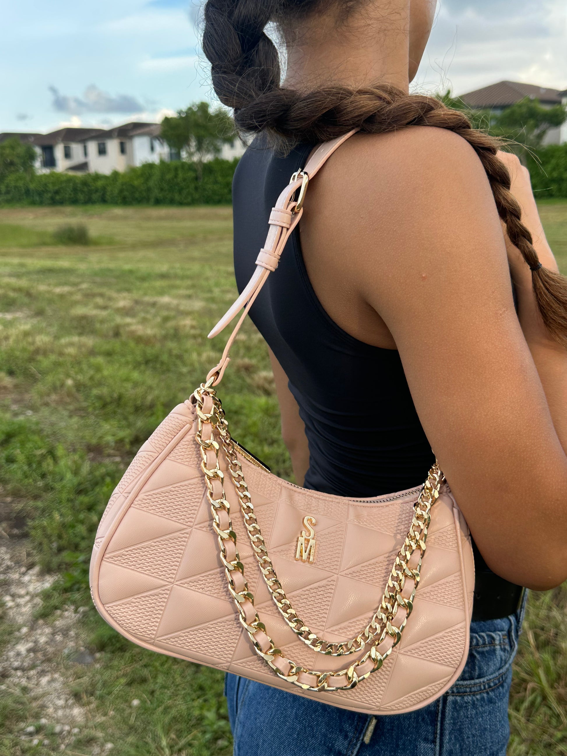 STEVE MADDEN PINK SHOULDER BAG