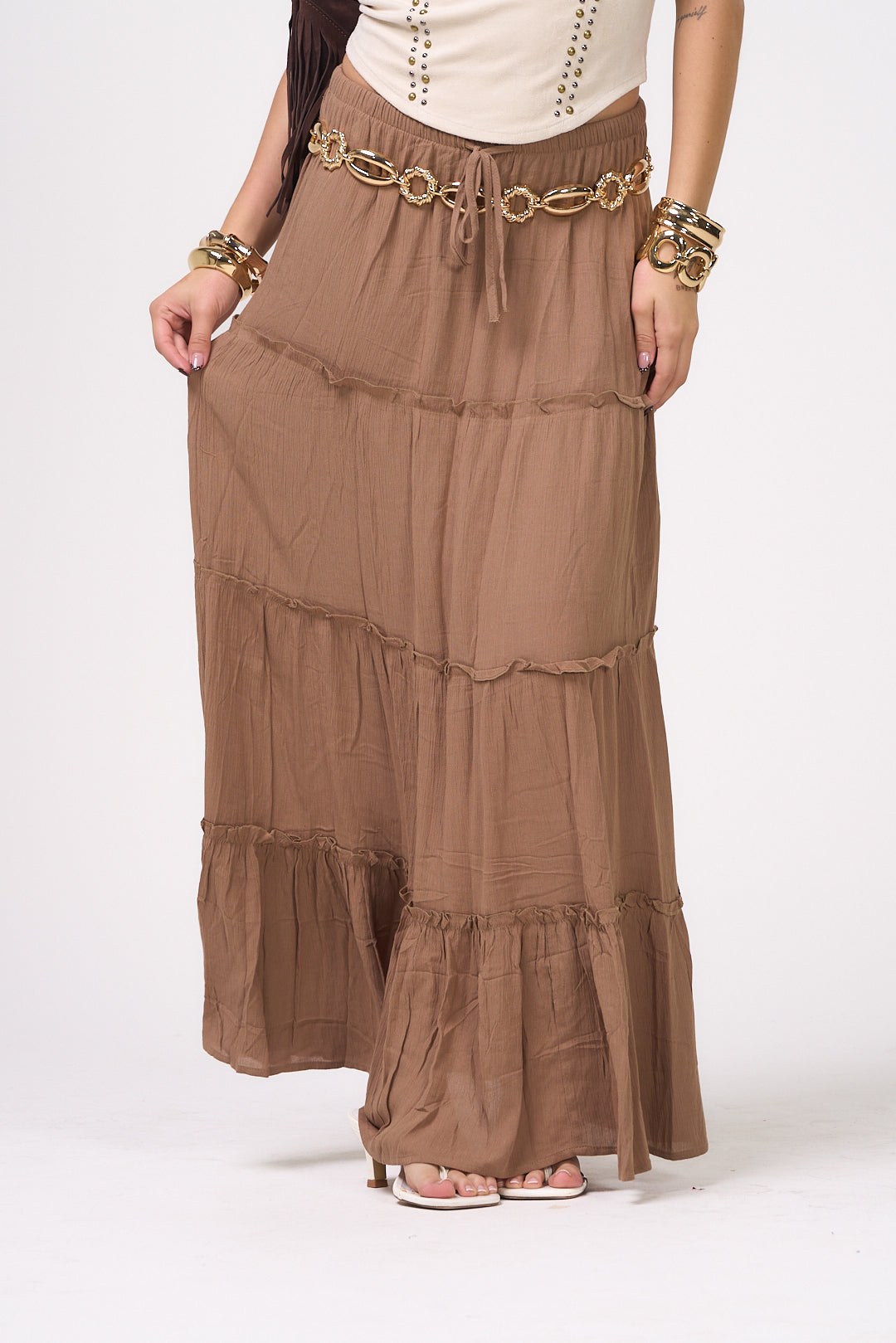 ZOIE BROWN SKIRT