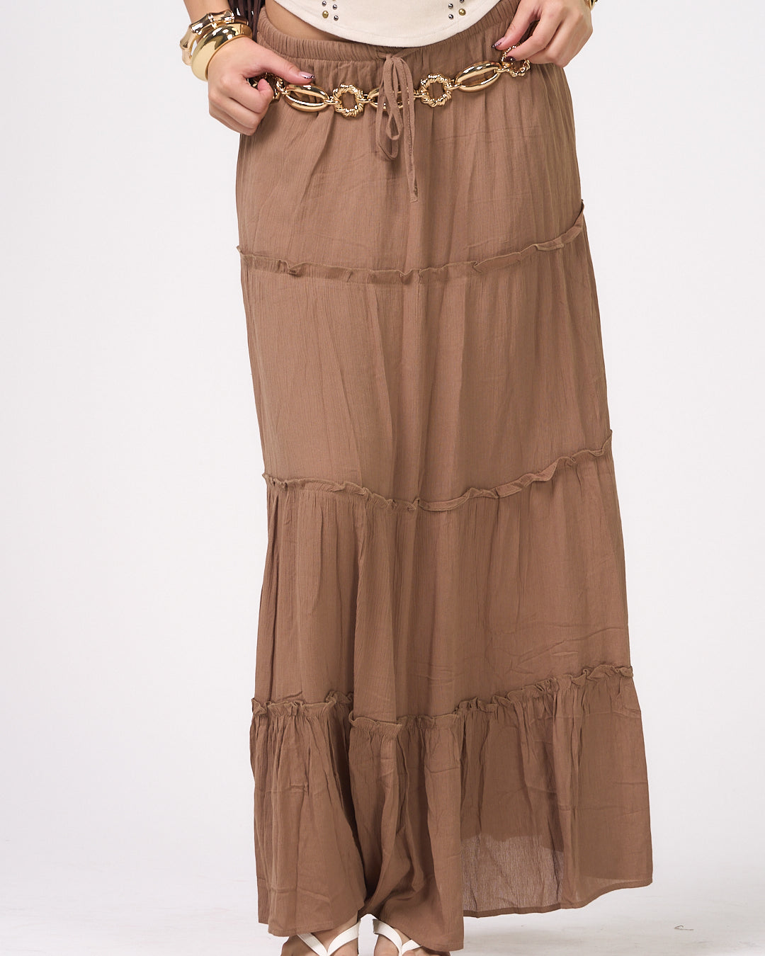 ZOIE BROWN SKIRT