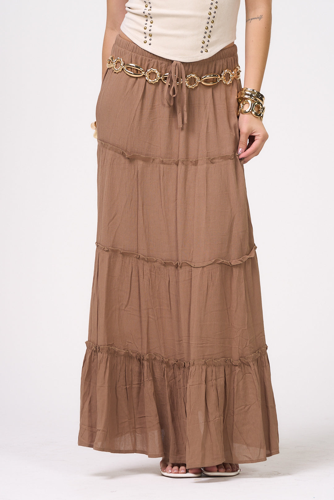 ZOIE BROWN SKIRT
