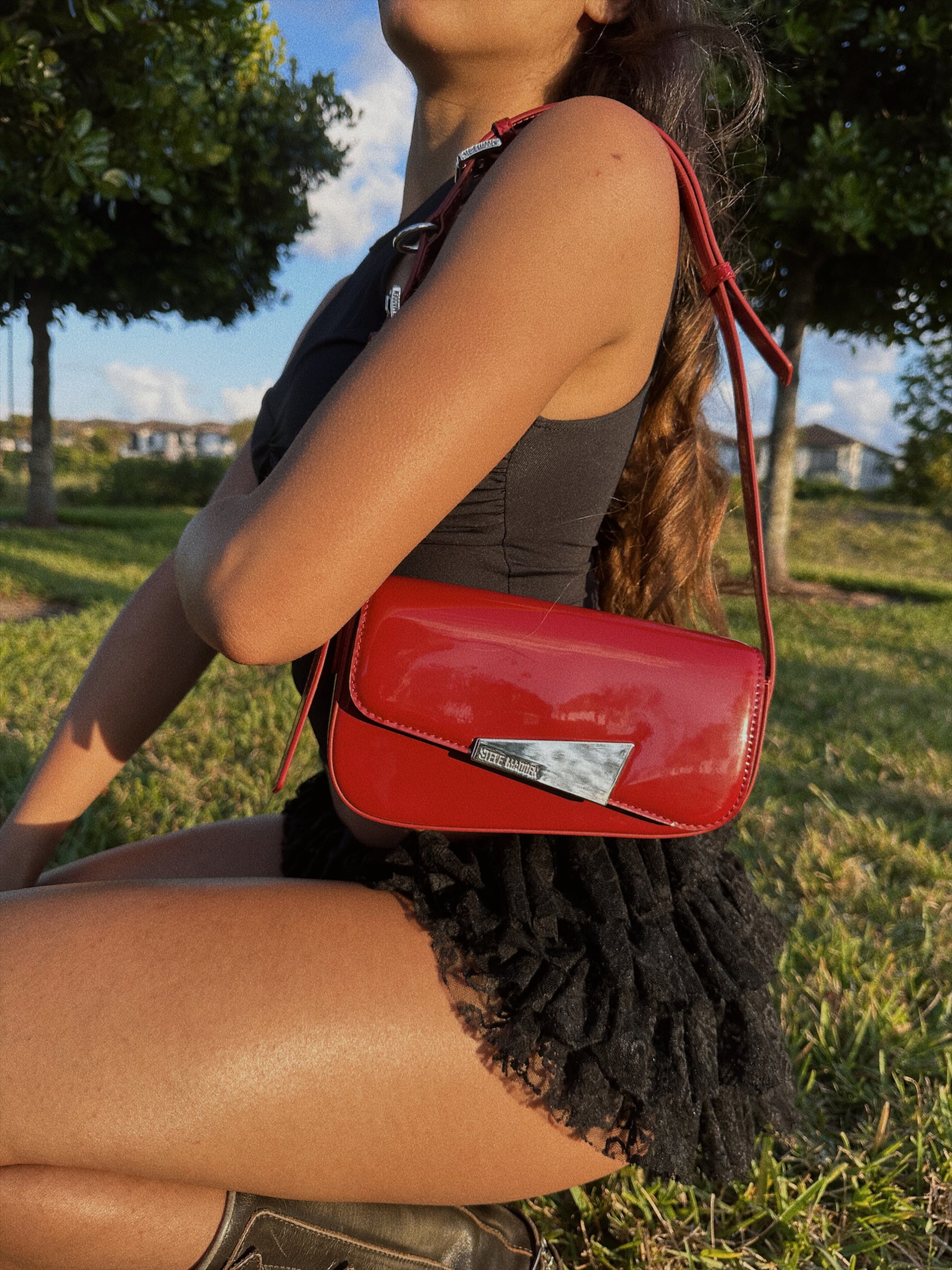 STEVE MADDEN RED BAG