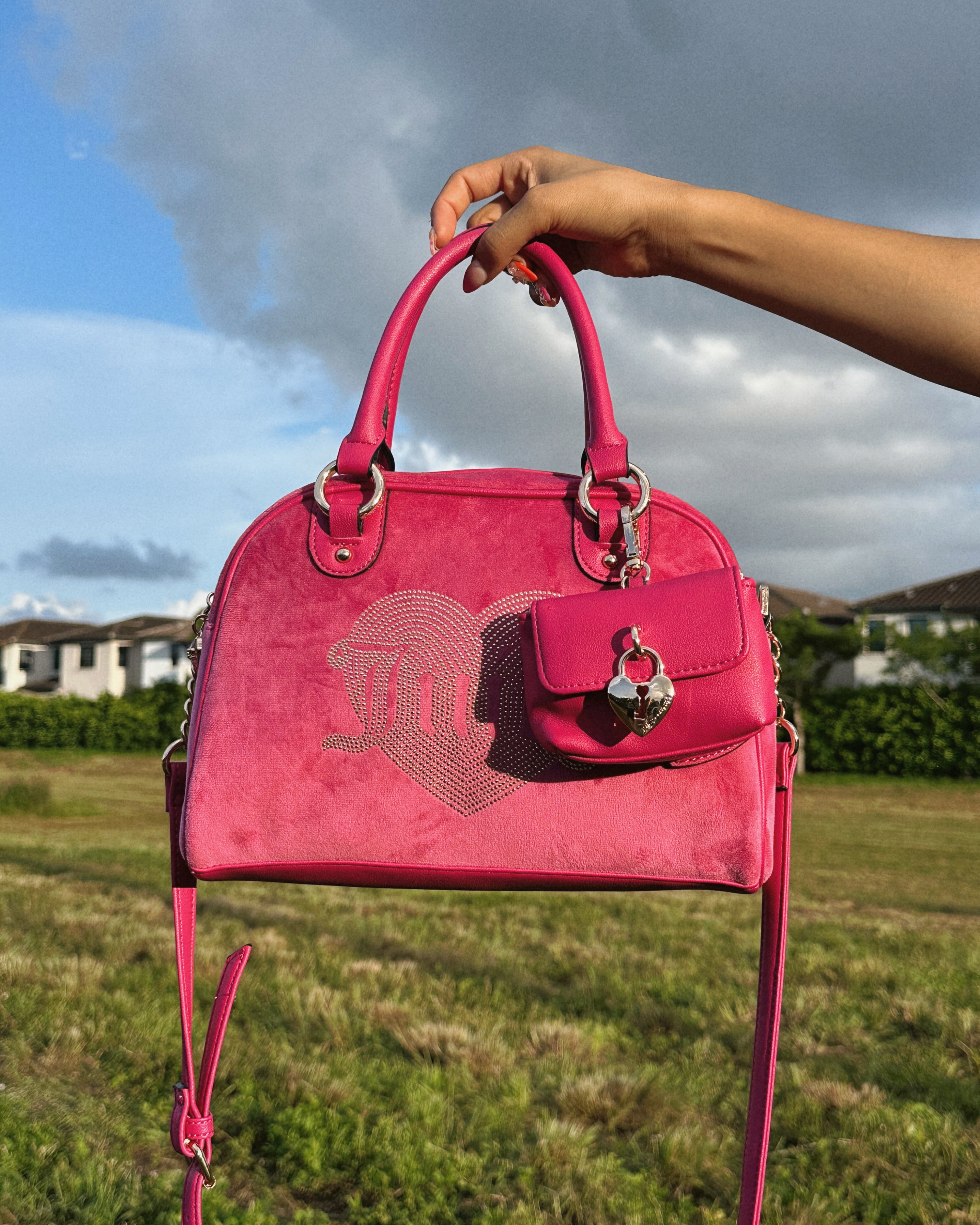JUICY COUTURE PIN SATCHEL BAG