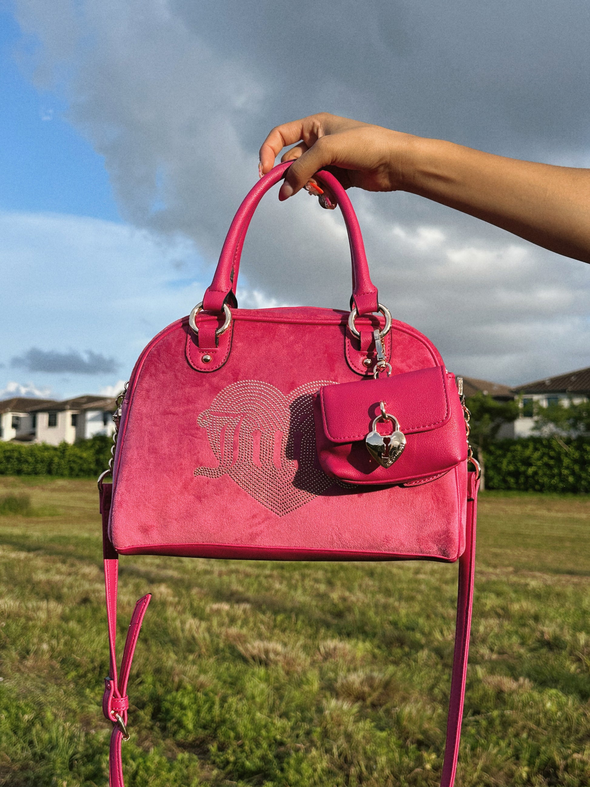 JUICY COUTURE PIN SATCHEL BAG
