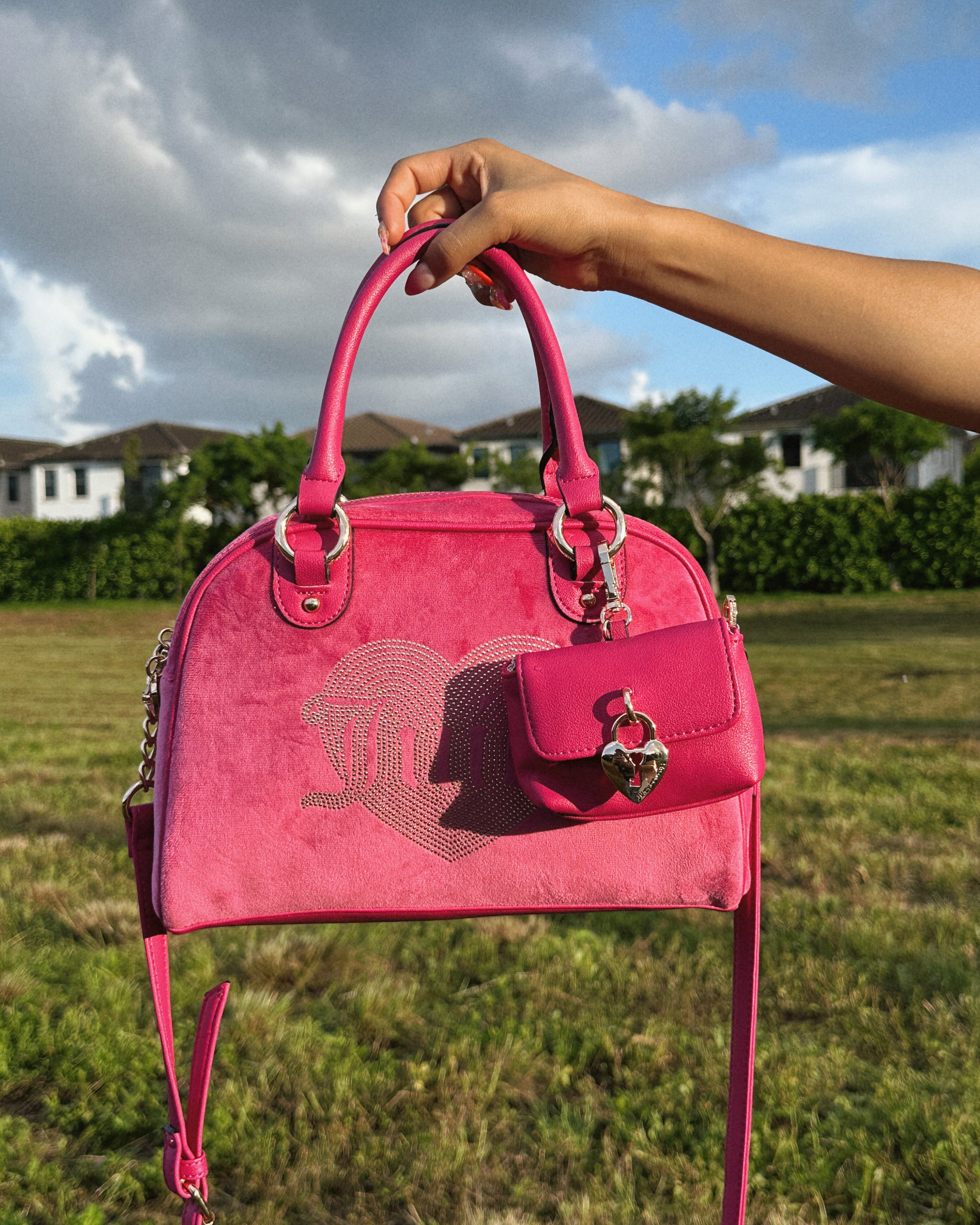 JUICY COUTURE PIN SATCHEL BAG