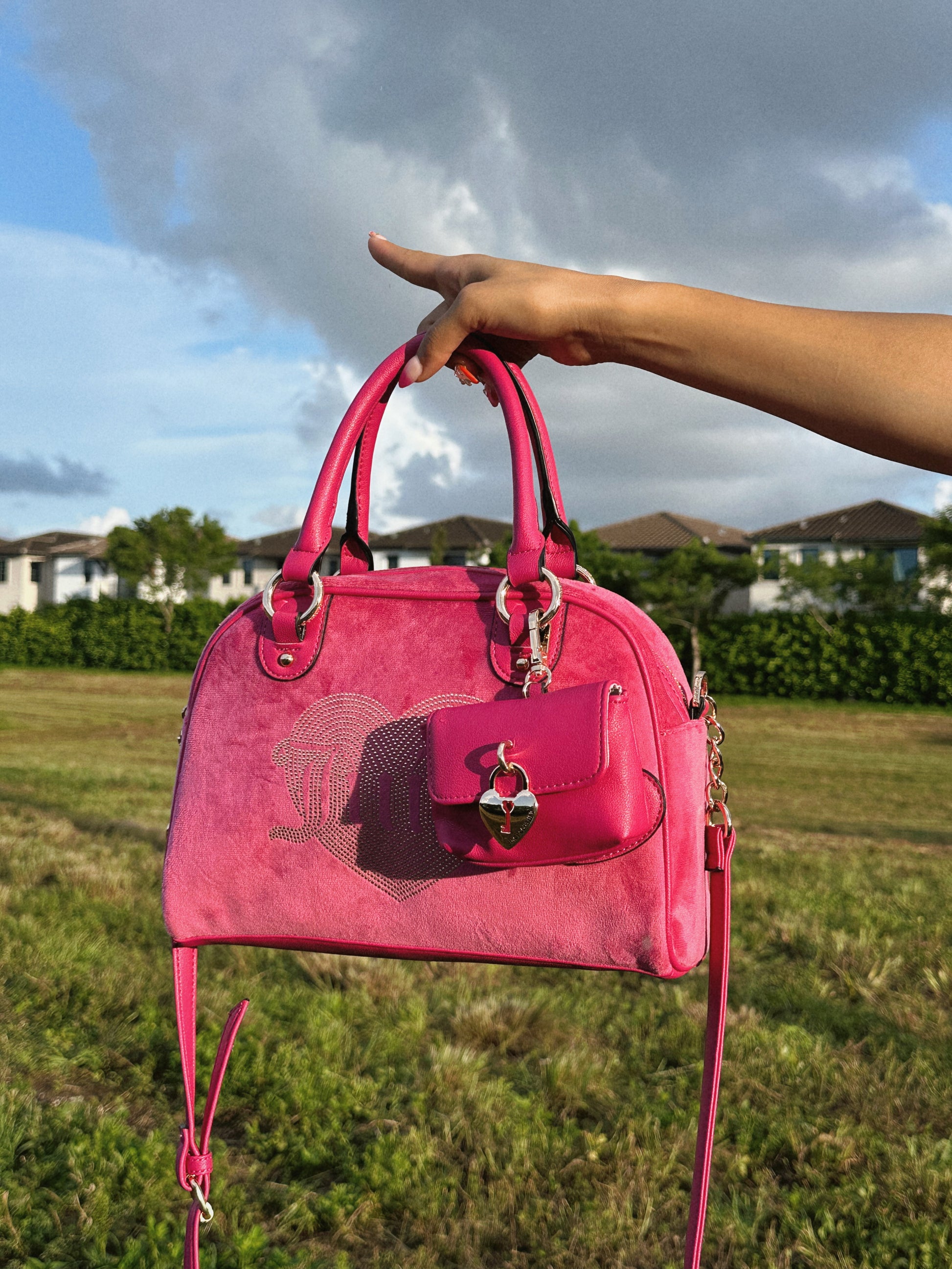 JUICY COUTURE PIN SATCHEL BAG