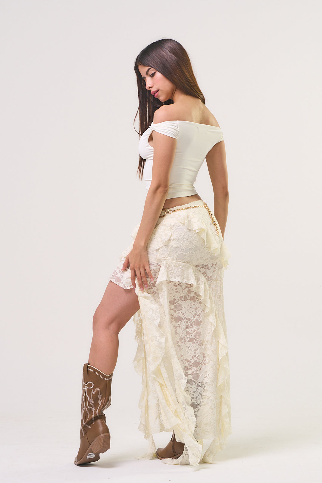 ALEXA BEIGE SKIRT