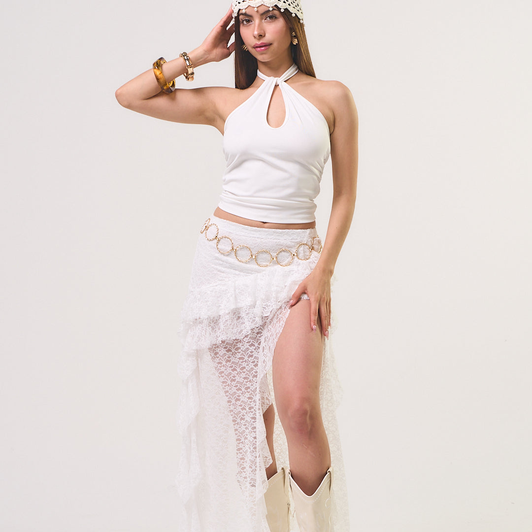 ALEXA WHITE SKIRT