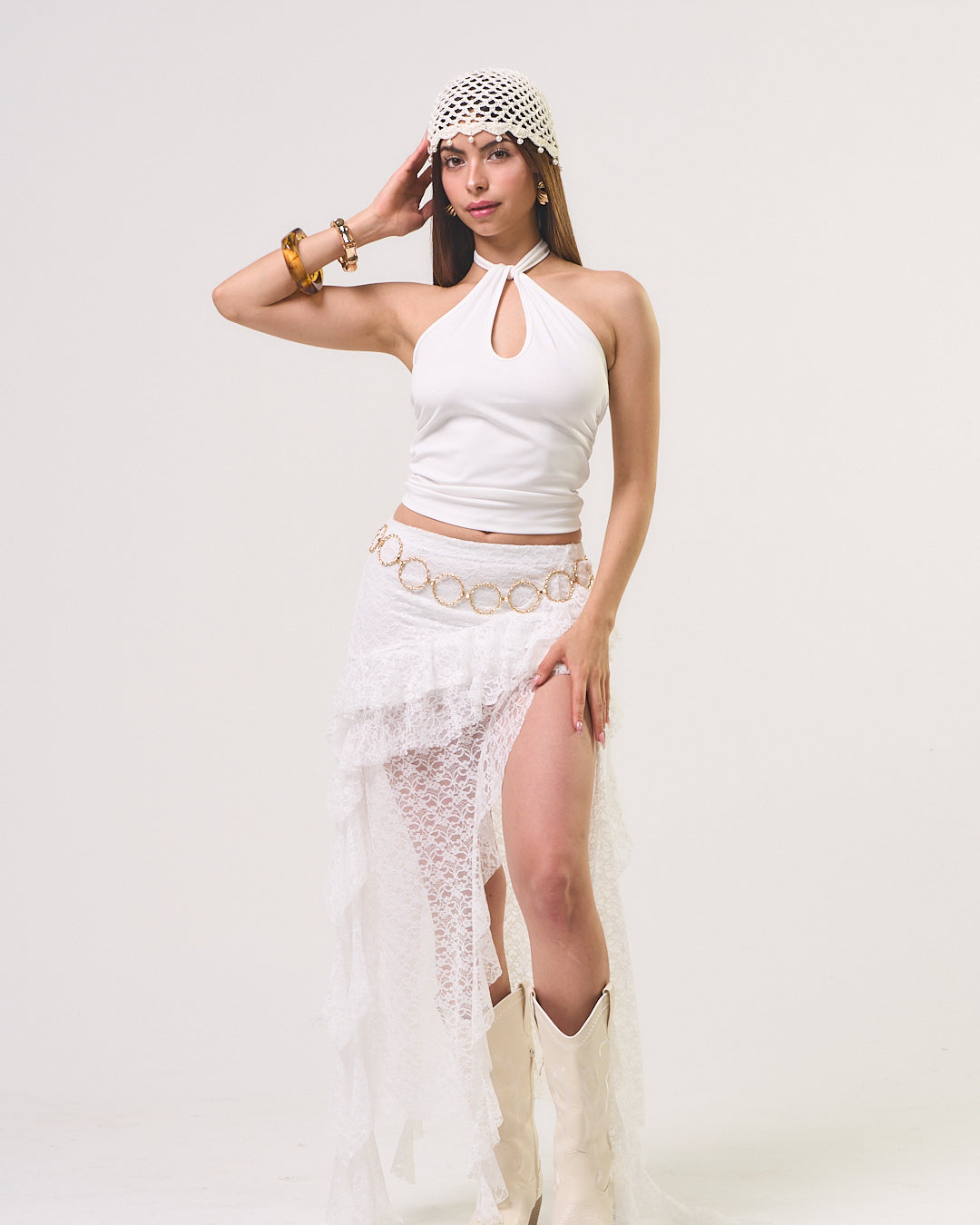 ALEXA WHITE SKIRT