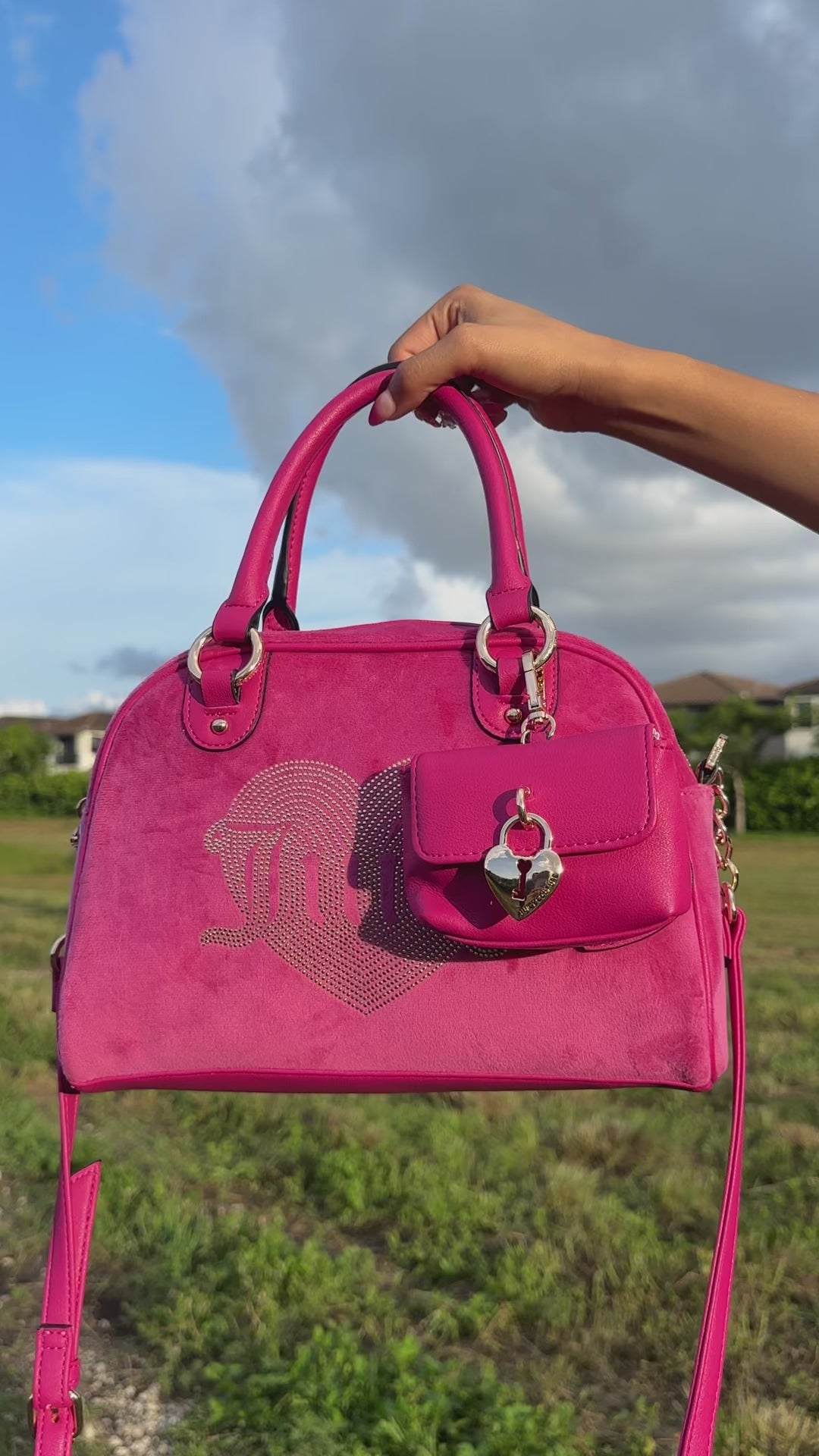 JUICY COUTURE PIN SATCHEL BAG